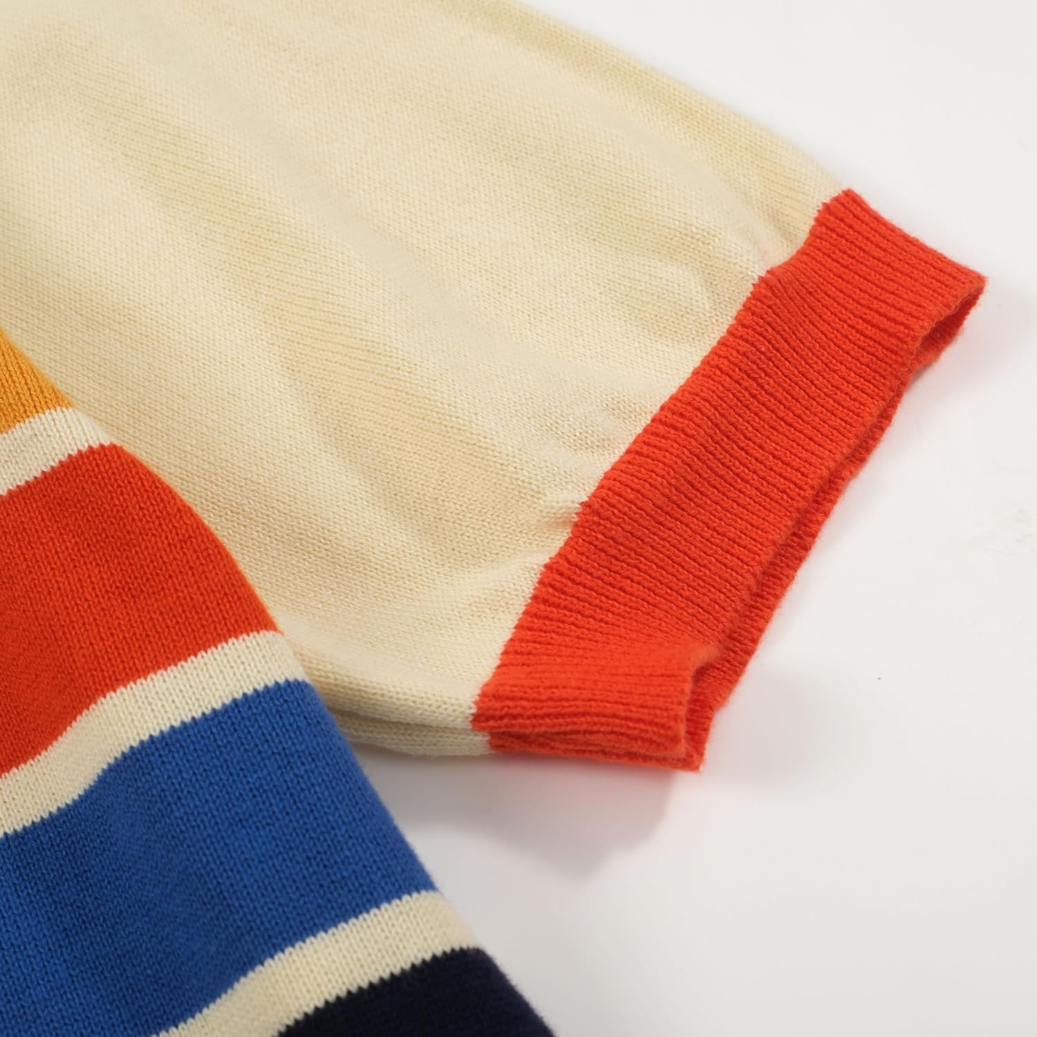 OXKnit Women's 1960s Retro Knit Short Sleeve T-Shirts, Crew Neck Casual Knit Top - Image 2