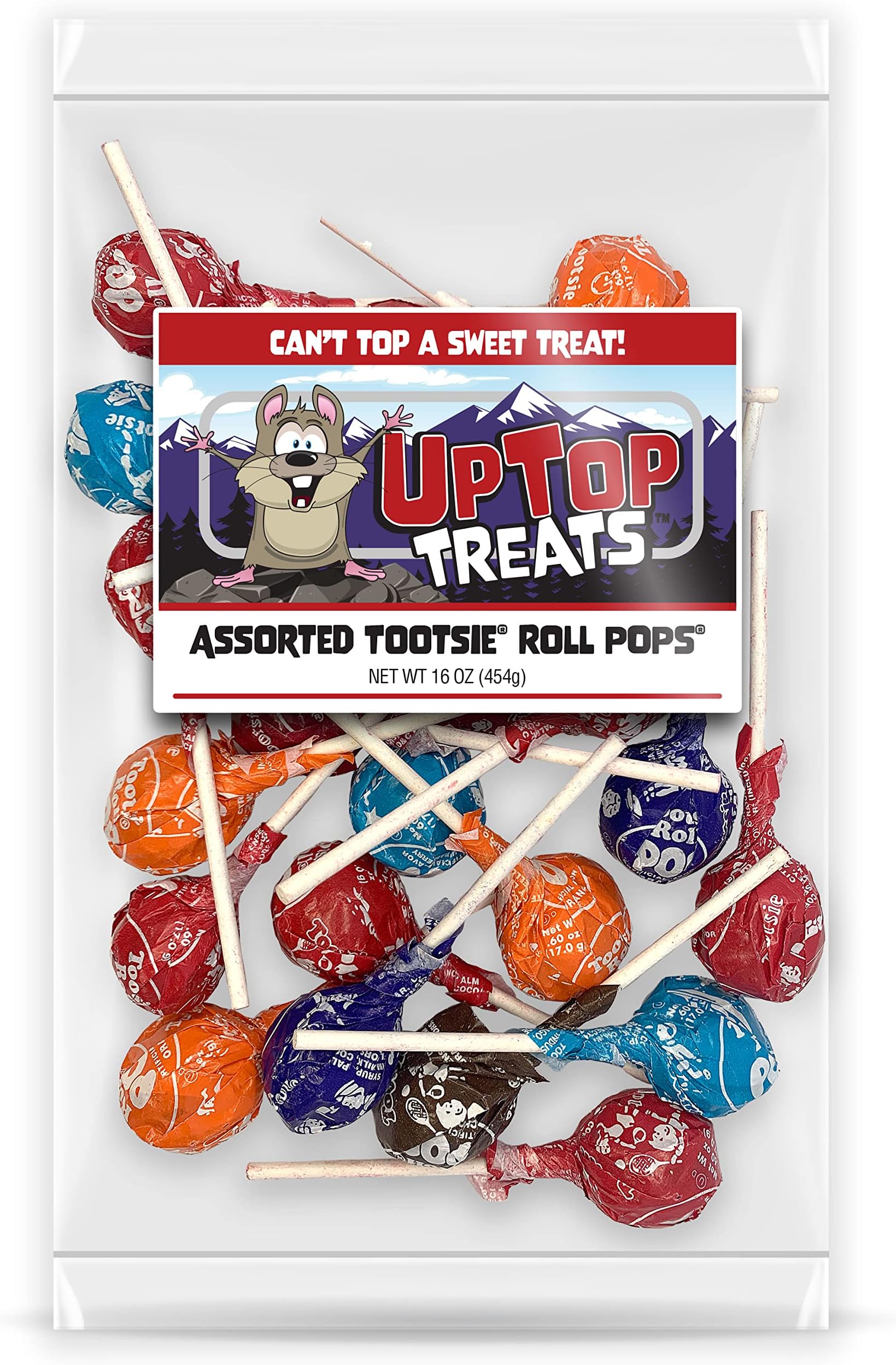 TOOTSIE ROLL POPS Lollipops 2 lb Bulk Bag, 5 Assorted