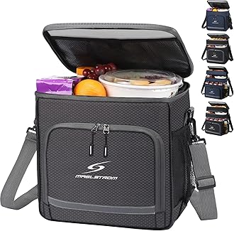 Maelstrom Lunch Box for Men,Insulated Lunch Bag Women/Men,Leakproof Lunch Cooler Bag, Lunch Tote Bag
