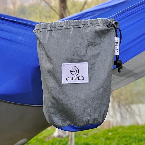 Miniatura 7 de OuterEQ Hamaca portátil de paracaídas para camping ligera tela de nailon