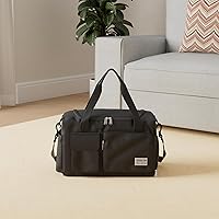 Vista 139 de Pequeña bolsa de gimnasio para mujer, bolsa de viaje con compartimento para zapatos