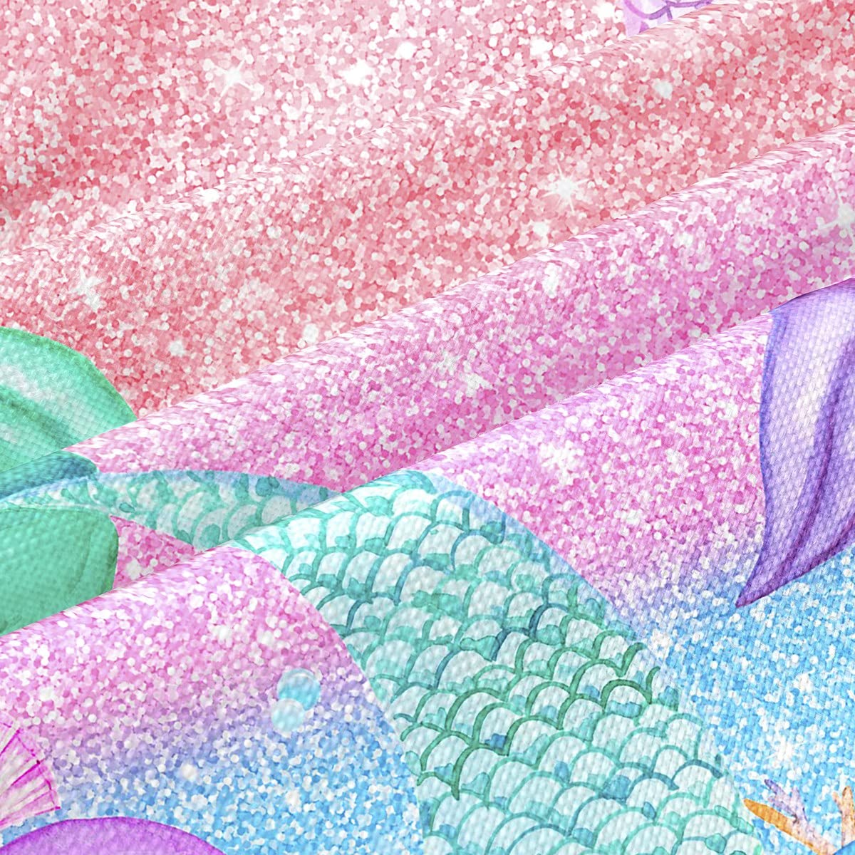 Federa Per Cuscino Decorativa Con Sirena, 45x45 Cm, In Cotone E Lino, Stampa Su Entrambi I Lati, Per Soggiorno E Camera Da Letto - 5