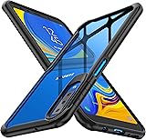 ORETECH Funda Samsung A7 2018,Carcasa Galaxy a7 con [Tecnolog?a de coj?n de Aire] Gel Suave Silicona TPU y Funda Trasera Transparente Funda para Samsung Galaxy A7-Negro
