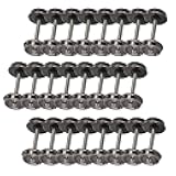 24pcs HO Scale 1:87 33'' Metal Wheels for Model Train DC Wheel Set New C8725