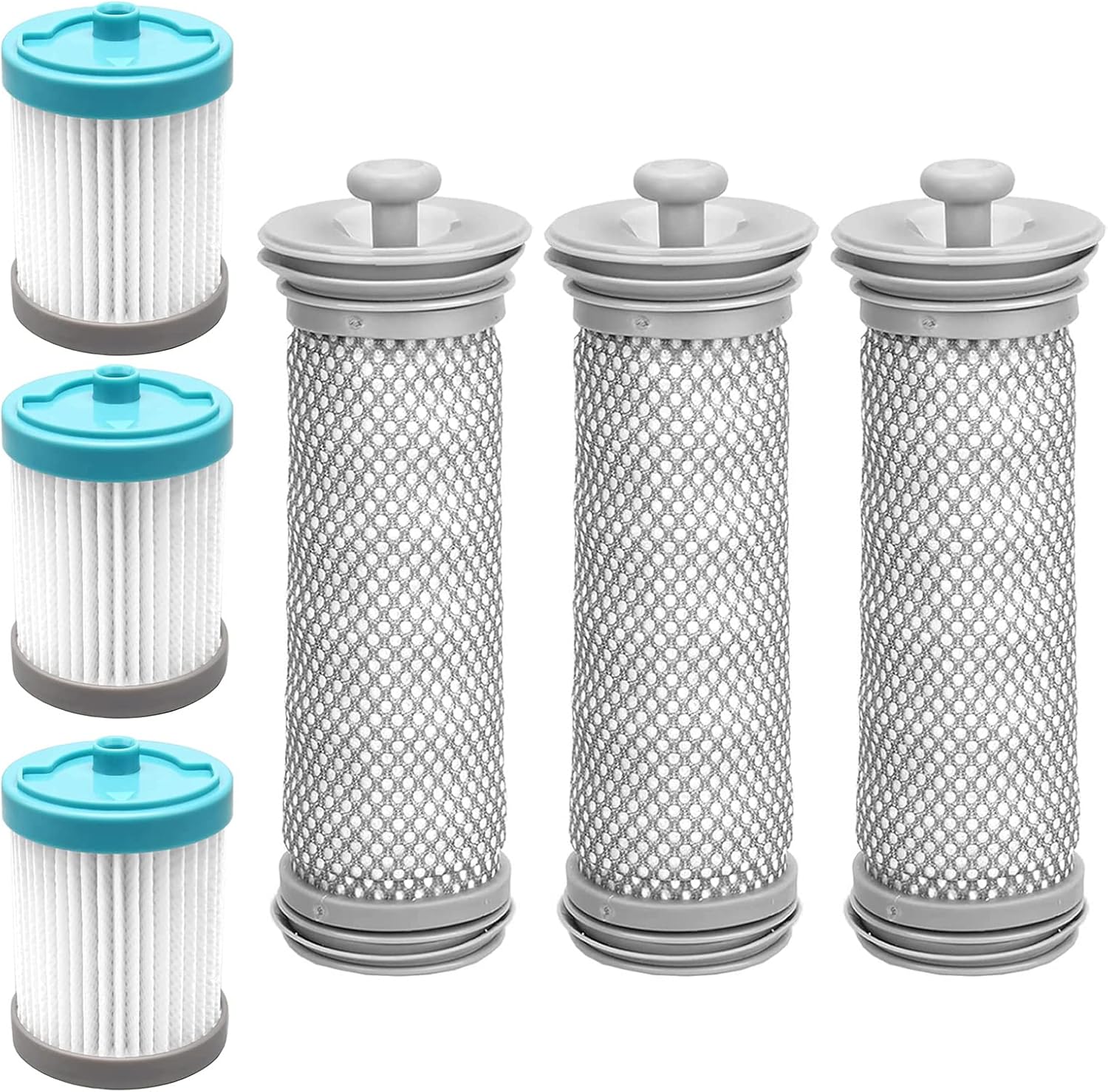 SaferCCTV Replacement Filter Compatible with Tineco A10 Hero/Master, A11 Hero/Master Vacuum Cleaner, EA10 PURE ONE X1 R1 T1 S1 MINI LITE, 3 Pack Pre Filter with 3 Pack Vacuum Filter