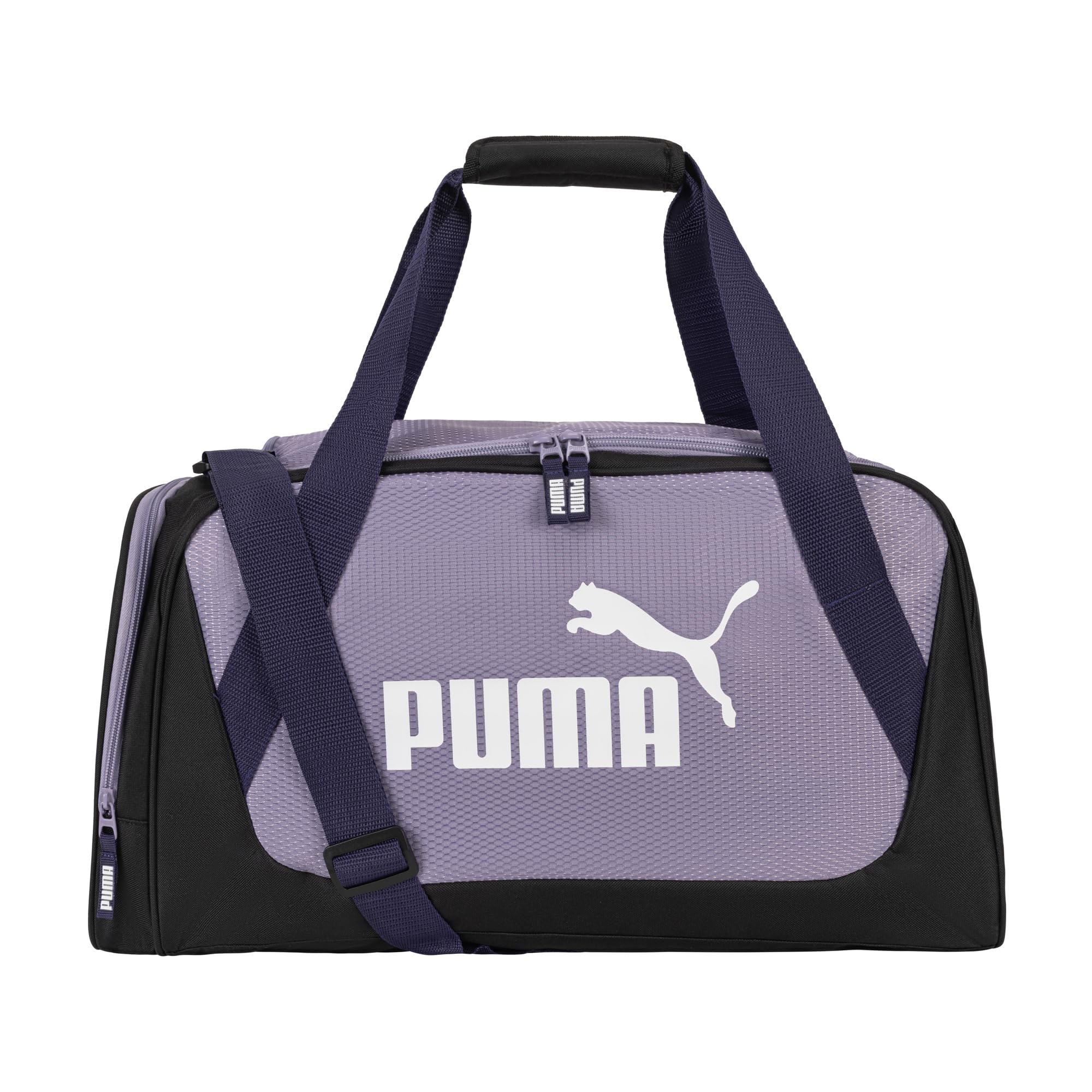 PUMA unisex-adult Form Factor Duffel with Adjustable Strap, Padded Bottom & Zip Pockets