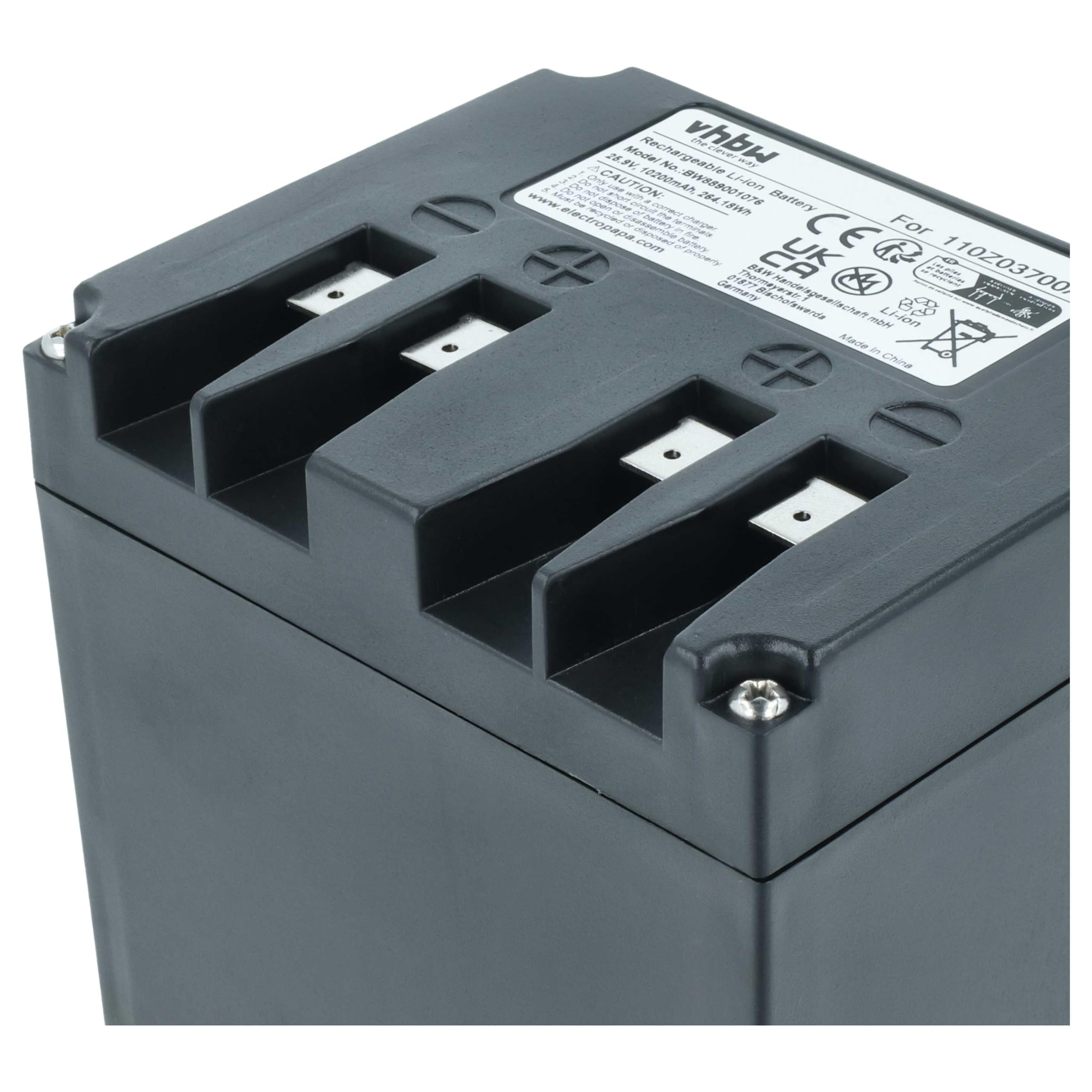 vhbw Zamiennik baterii do Stiga 110Z03700A, typ B do kosiarki robotycznej (10,2 Ah, 25,9 V, litowo-jonowa)
