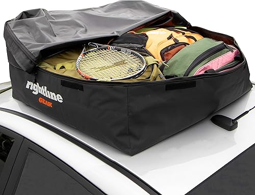 Miniatura 3 de Rightline Gear - Portabicicletas Range para techo de automóvil 10-15 pies cúbicos resistente a la intemperie  se fija con o sin parrilla de techo