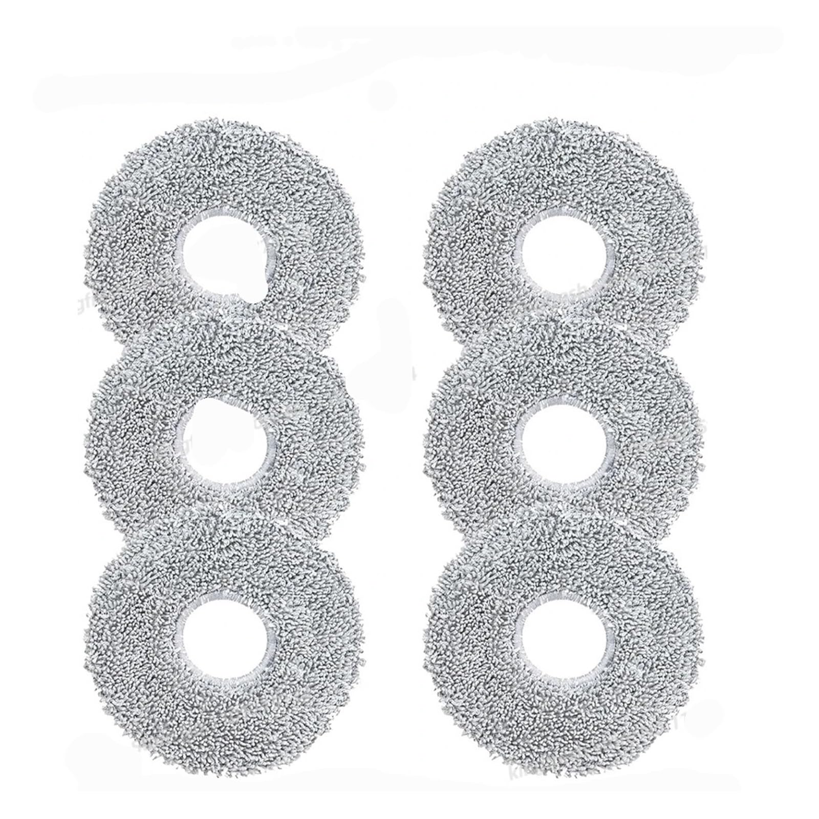 Compatible For Cecotec ，Compatible For Conga，9590 / 9990 / 10090 AI Spin Revolution Ultra Power Home Vacuum Parts Mop Cloth Mop Pad(6 Mops)