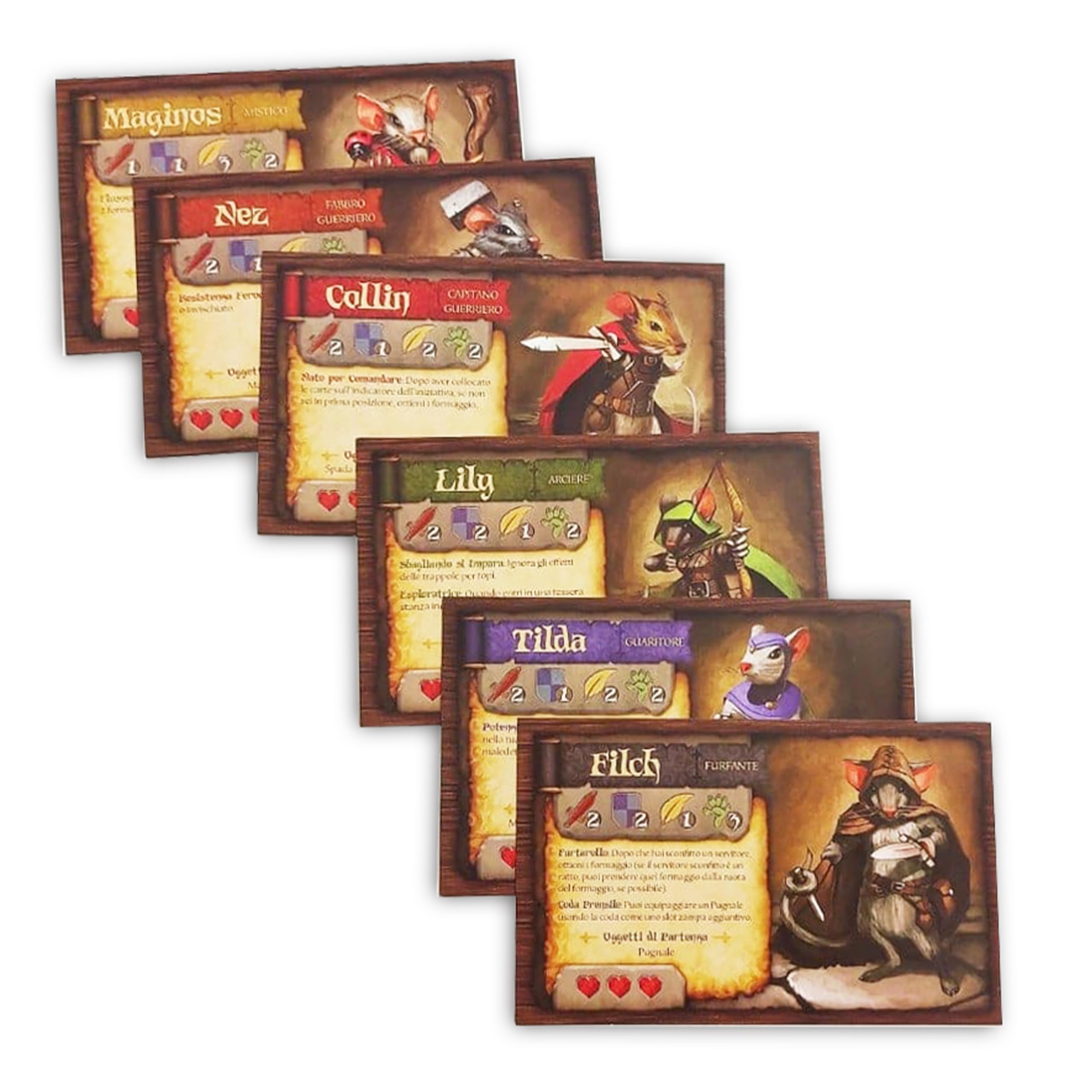 Asmodee - Mice and Mystics - gra planszowa dla 1-4 graczy, 8+ lat, wydanie włoskie