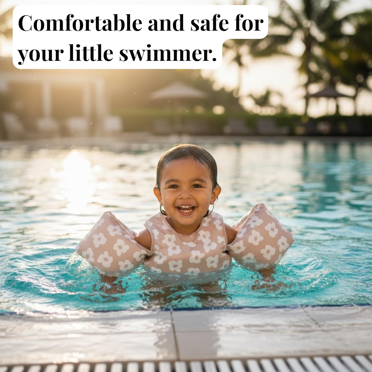 Toddler Swim Vest for Kids 25-50 lbs – Puddle Jumper Style Floaties with Wings & Shoulder Straps, Safety Buckle, Learn to Swim Jacket for Boys & Girls 2-7 Years