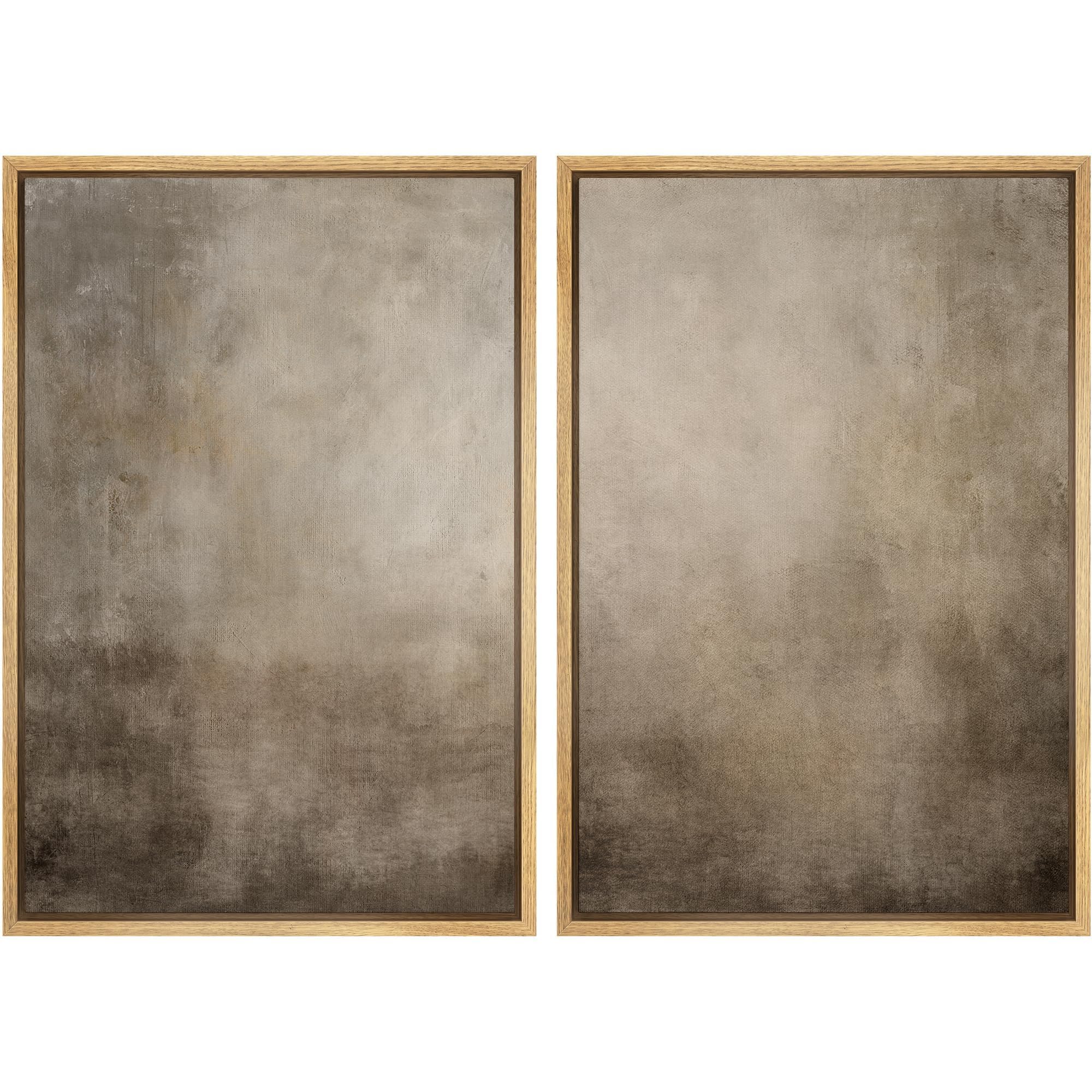 MUDECOR Framed Canvas Print Wall Art Monochromatic Gradient Abstract Minimalist Gray Illustrations Modern Art Decorative Bohemian Colorful Chic for Living Room, Bedroom, Office - 16"x24"x2 Black — view 137