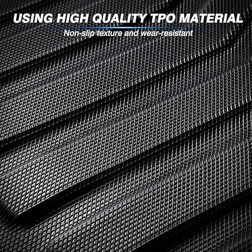 Miniatura 7 de Alfombrillas de goma para todo tipo de clima, compatibles con asientos de banco Ford Explorer 2011-2014 (sin asiento de cubo), el juego completo