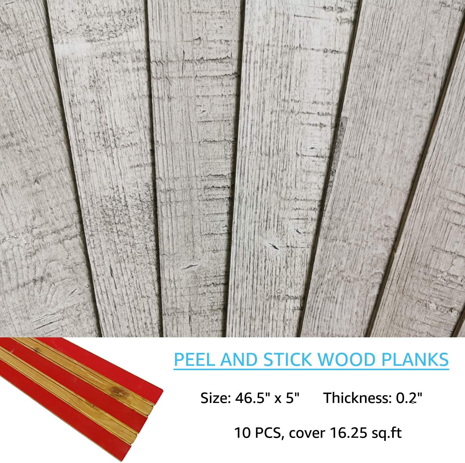 Black Friday Sale 2022 Art3d Peel and Stick Wood Planks for Walls - Light Gray, 16 Sq Ft