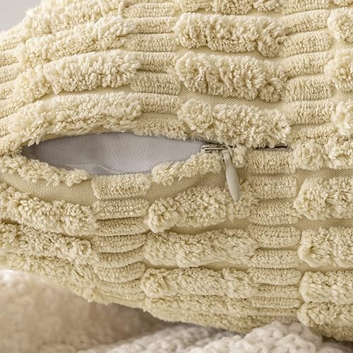 Vista 186 de MIULEE Pack of 2 Orange Corduroy Decorative Pillow Covers 20x20 Inch Soft Boho Striped Throw Pillow Covers Modern Farmhouse Home Decor for Halloween