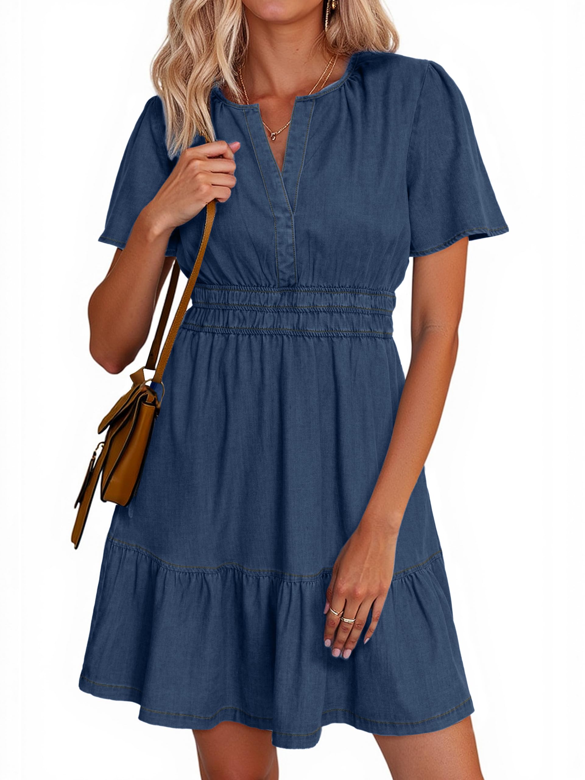 Simplee Summer Denim Dress