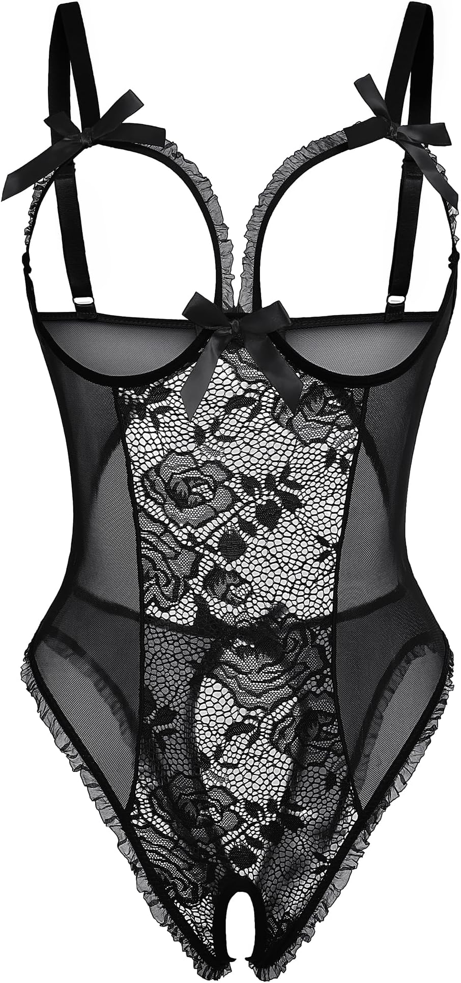 Women One Piece Lingerie Sexy Lace Babydoll Mini Bodysuit