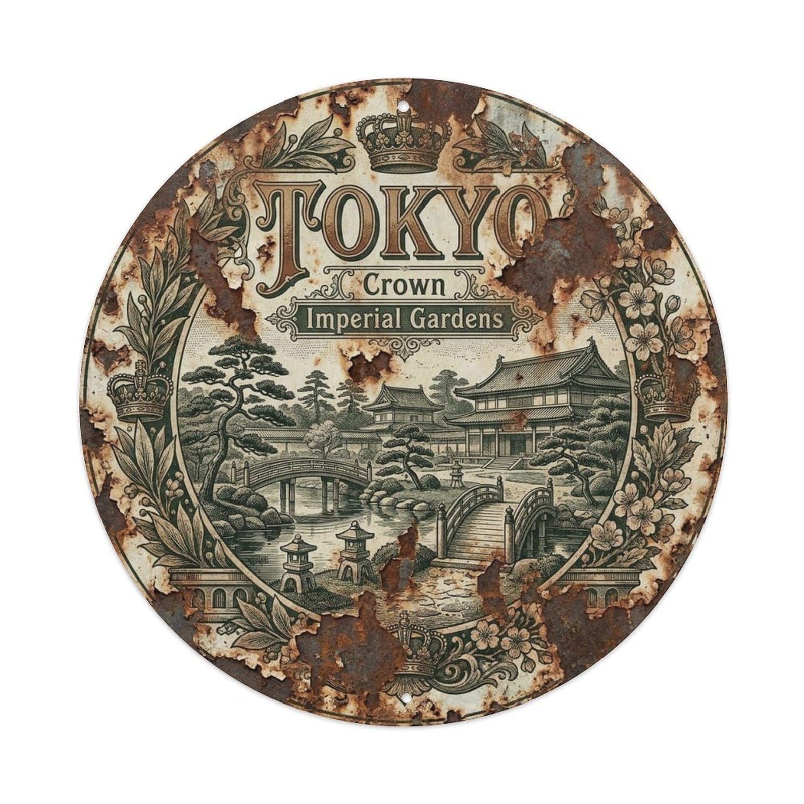 Tokyo Japan Capital Travel Modern Japanese Culture Metal Tin Sign