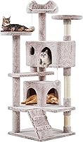 Vista 35 de Yaheetech Árbol para gatos de varios niveles para gatos grandes, con cómodos condominios para gatos