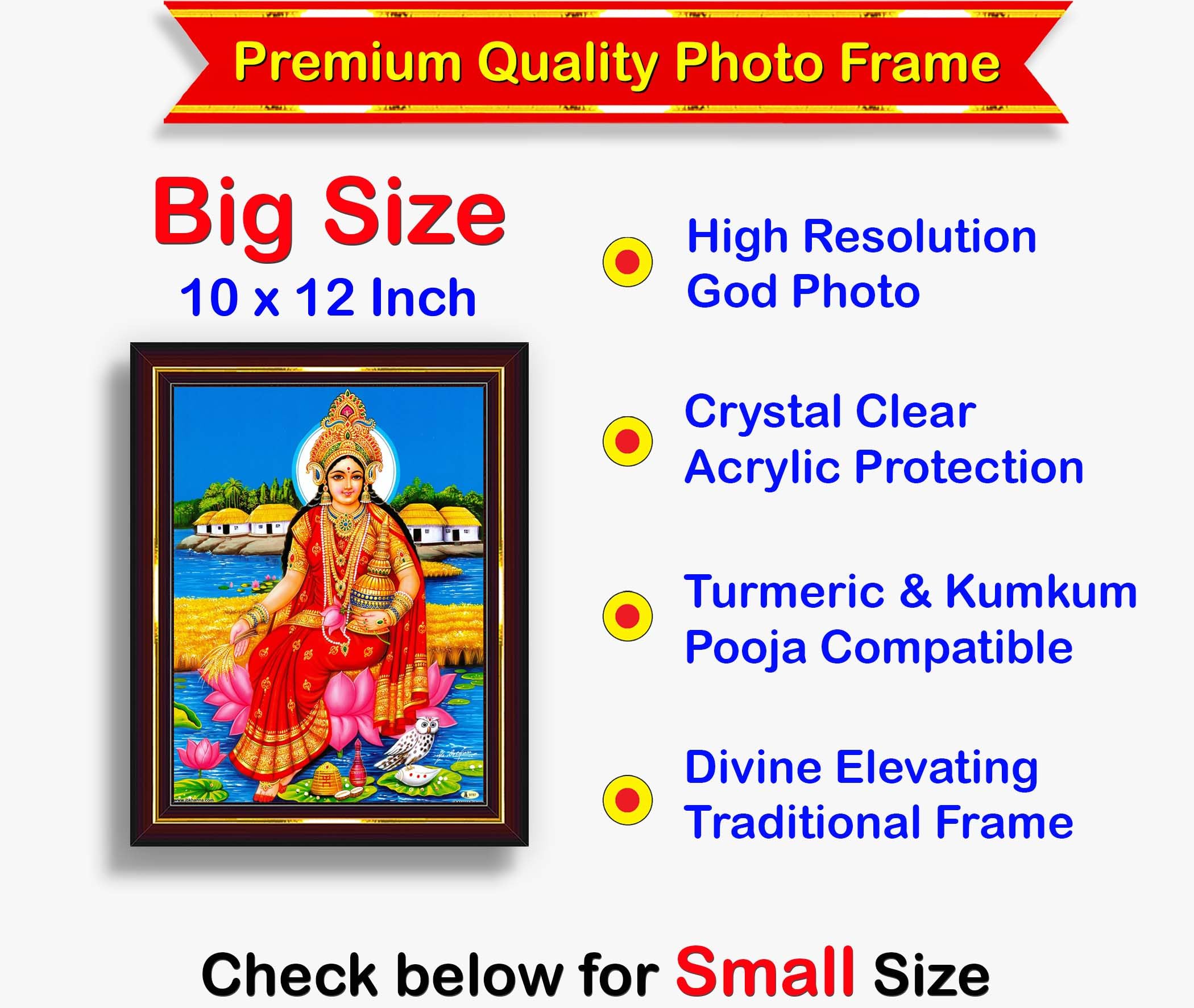 Lakshmi Devi Owl Painting - Home Decor -2