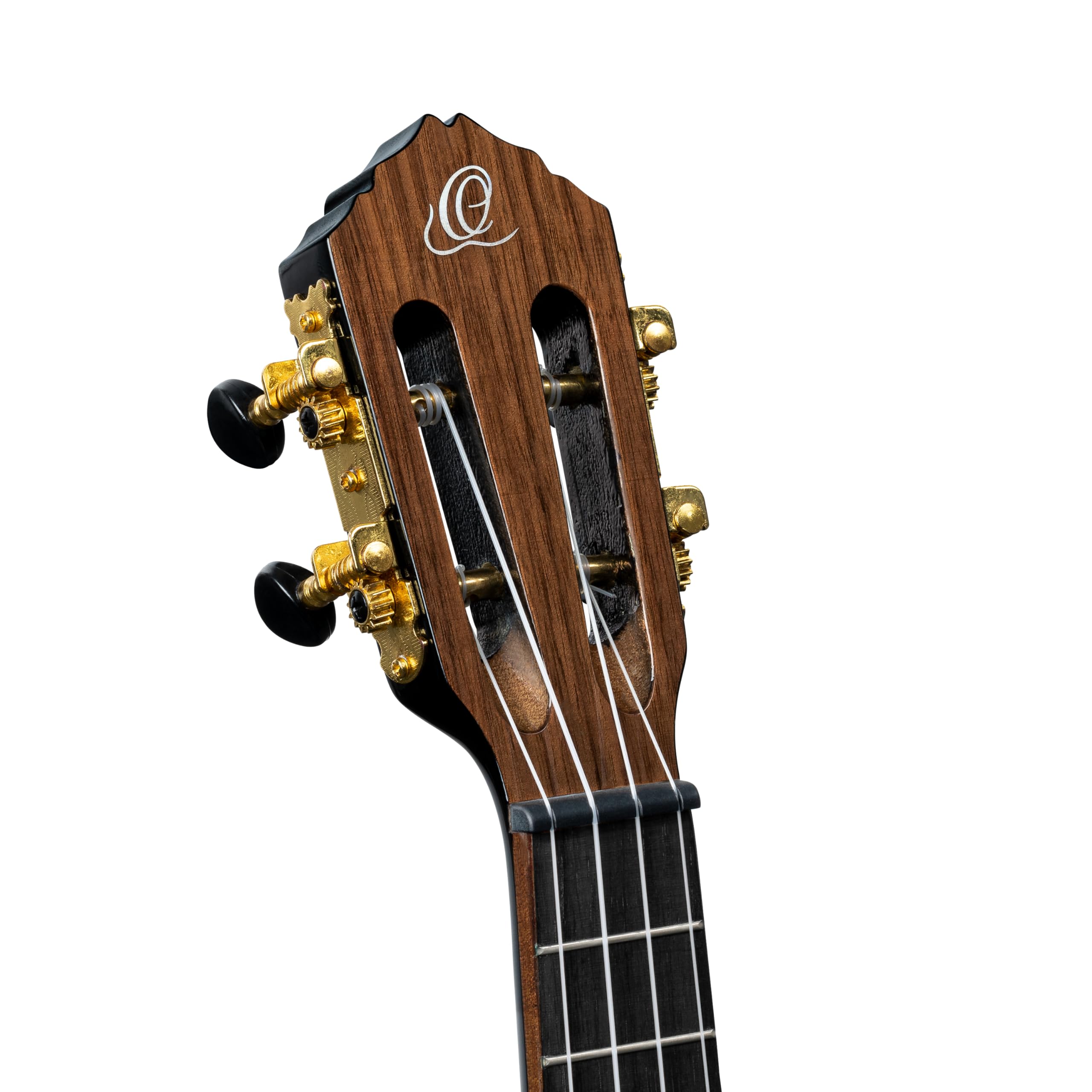 Ortega Guitars Konzert Ukulele Akustisch – Onyx Series – Inklusive Gigbag – Fichte, Mahagoni, Schwarz (RUOX-CC)
