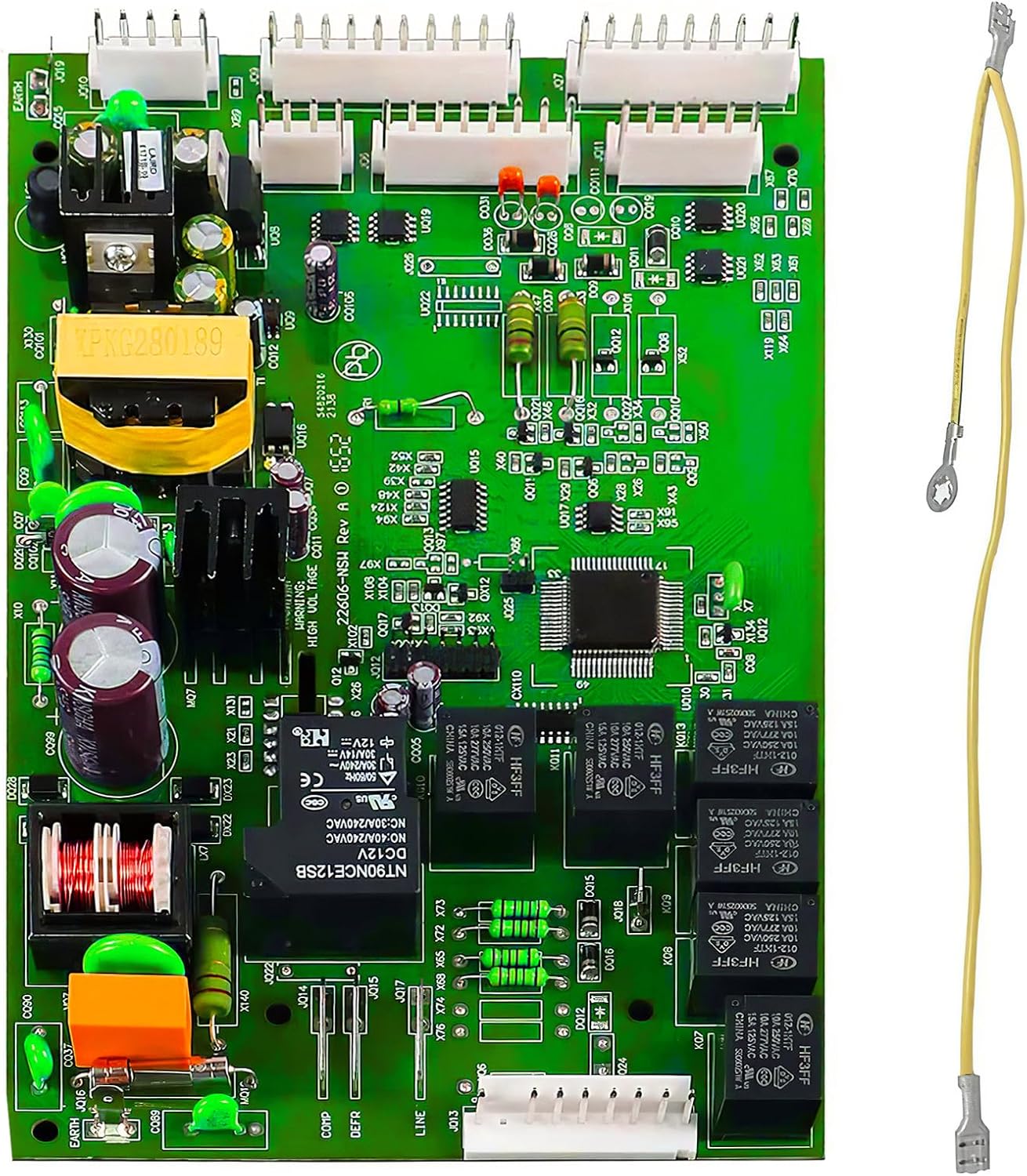 WR55X10942 Refrigerator Main Control Board Compatible for GE Replaces Part Numbers AP4436216, PS12069099 AP6048447 WR49X10060 Motherboard - 1 Year Warranty