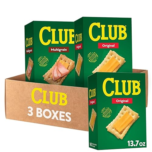 Club Crackers, Lunch Snacks, Snack Crackers, Variety Pack (3 Boxes) - Variety - 13.37 Ounce (Pack of 3)