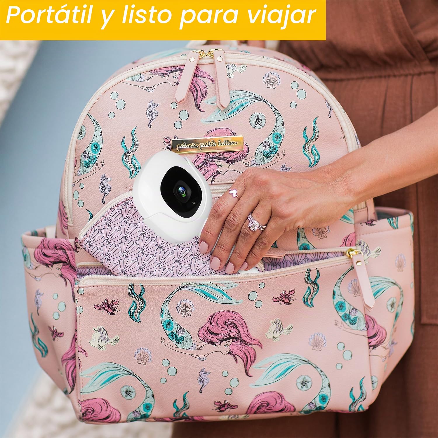 Didalo Soporte flexible compatible con monitor de bebé Nanit Pro, soporte flexible para monitor de bebé que se fija a estantes de cuna, sin herramientas ni daños en la pared (cámara no incluida)