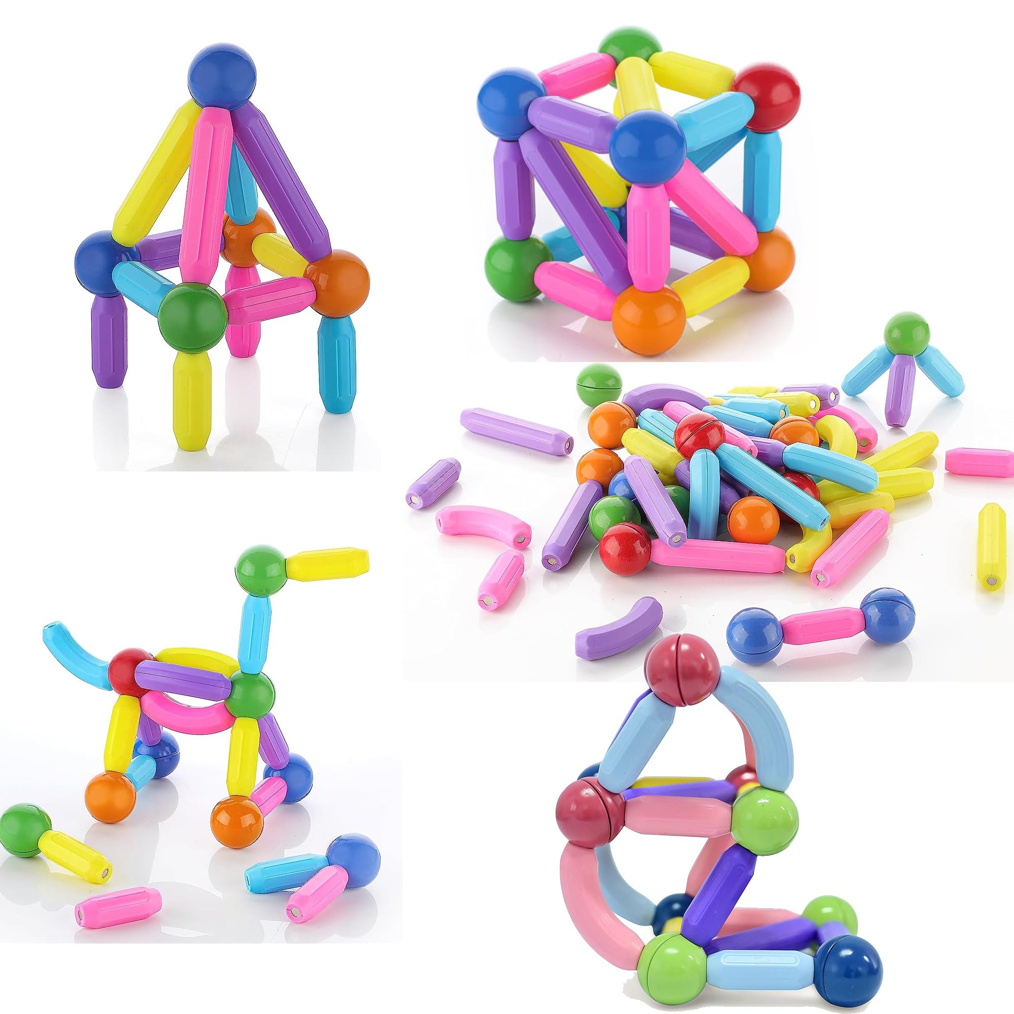 Toys N Smile Magnetic Sticks DIY Building Blocks Educational STEM Learning Toy for Kids (36 Pcs) (B0D2RJSHGV) Amazon Price History, Amazon Price Tracker