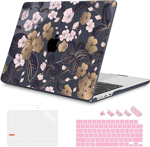 Miniatura 23 de Mektron Diseñada para MacBook Air 2025/2024/2023 de 15 PULGADAS M4 A3241 /M3 A3114 /M2 A2941, Carcasa de Cubierta Rígida de Plástico Impreso