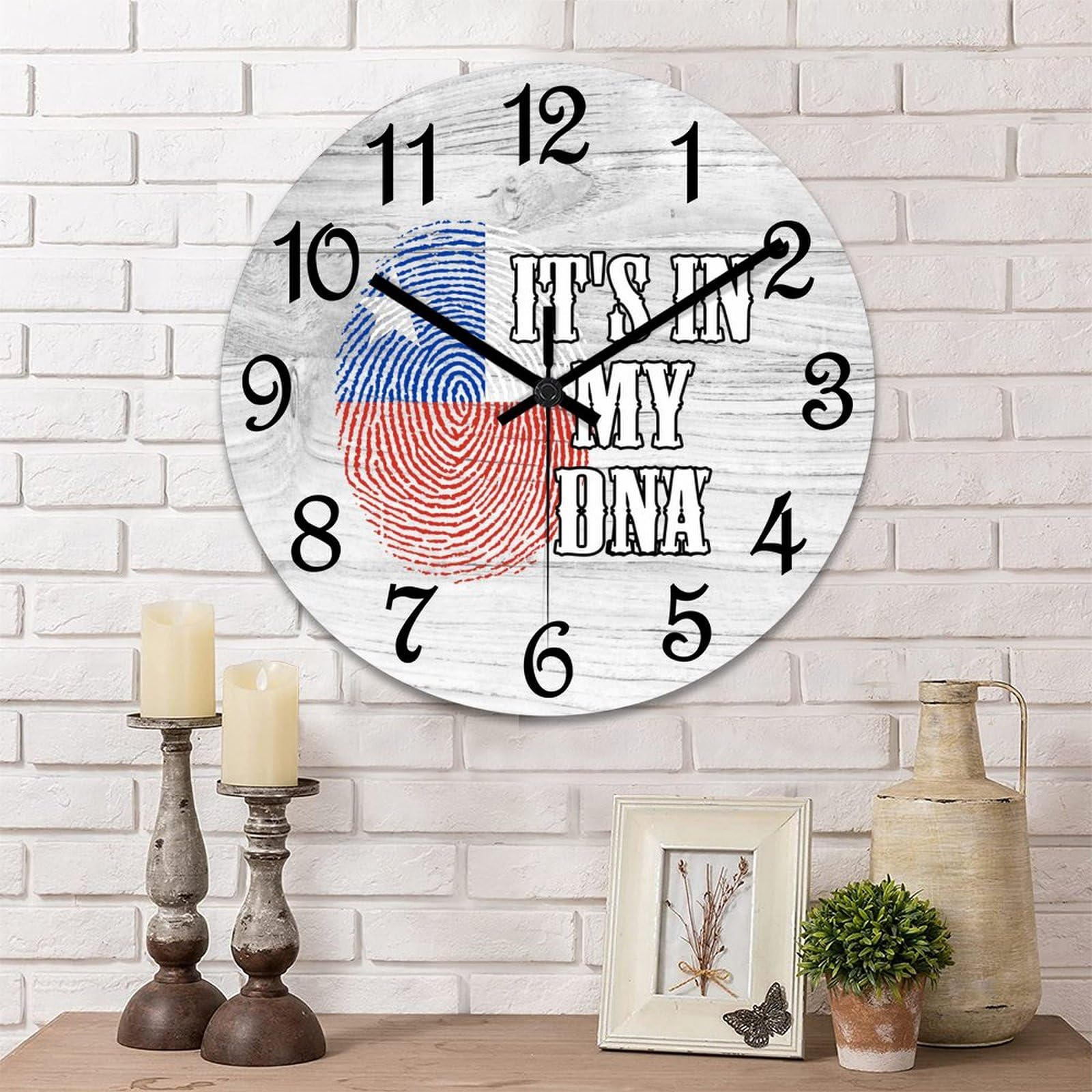 Horloge murale Chili It's In My DNA pour afficher fièrement vos racines