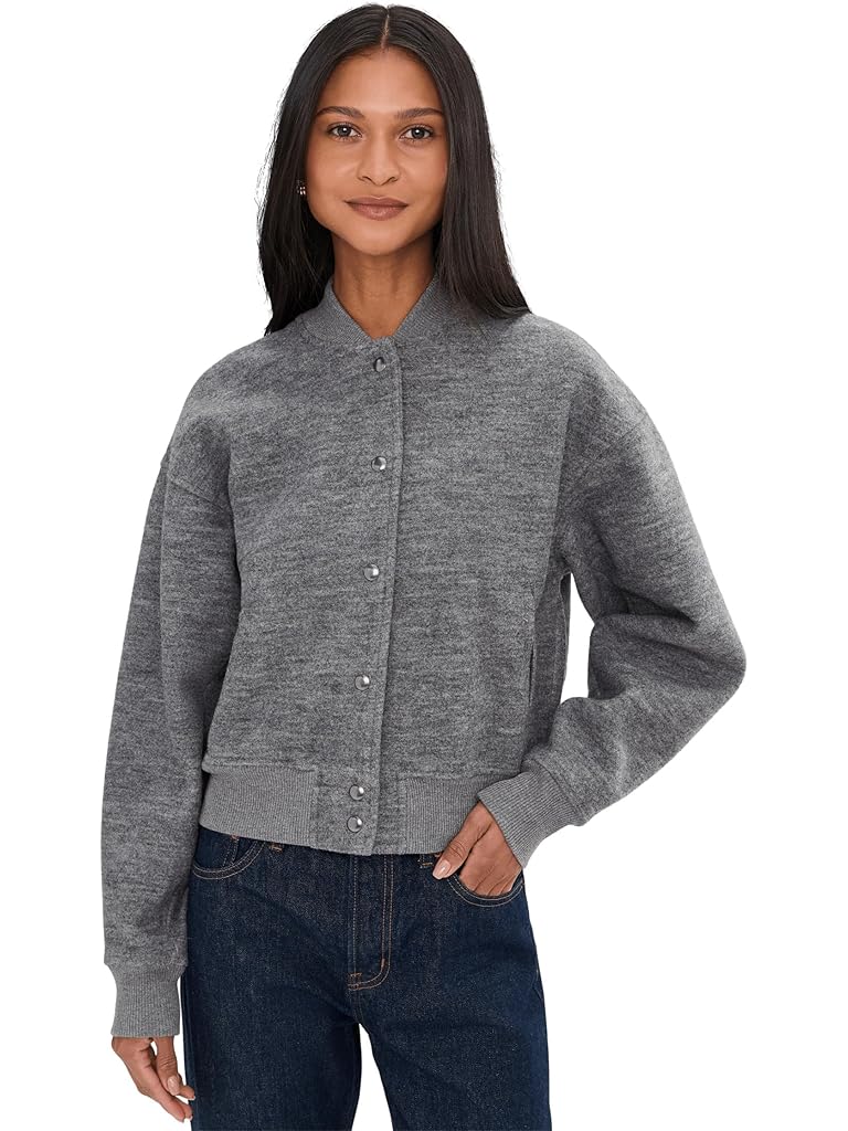 Gray Madewell Coho Zip Bomber Jacket