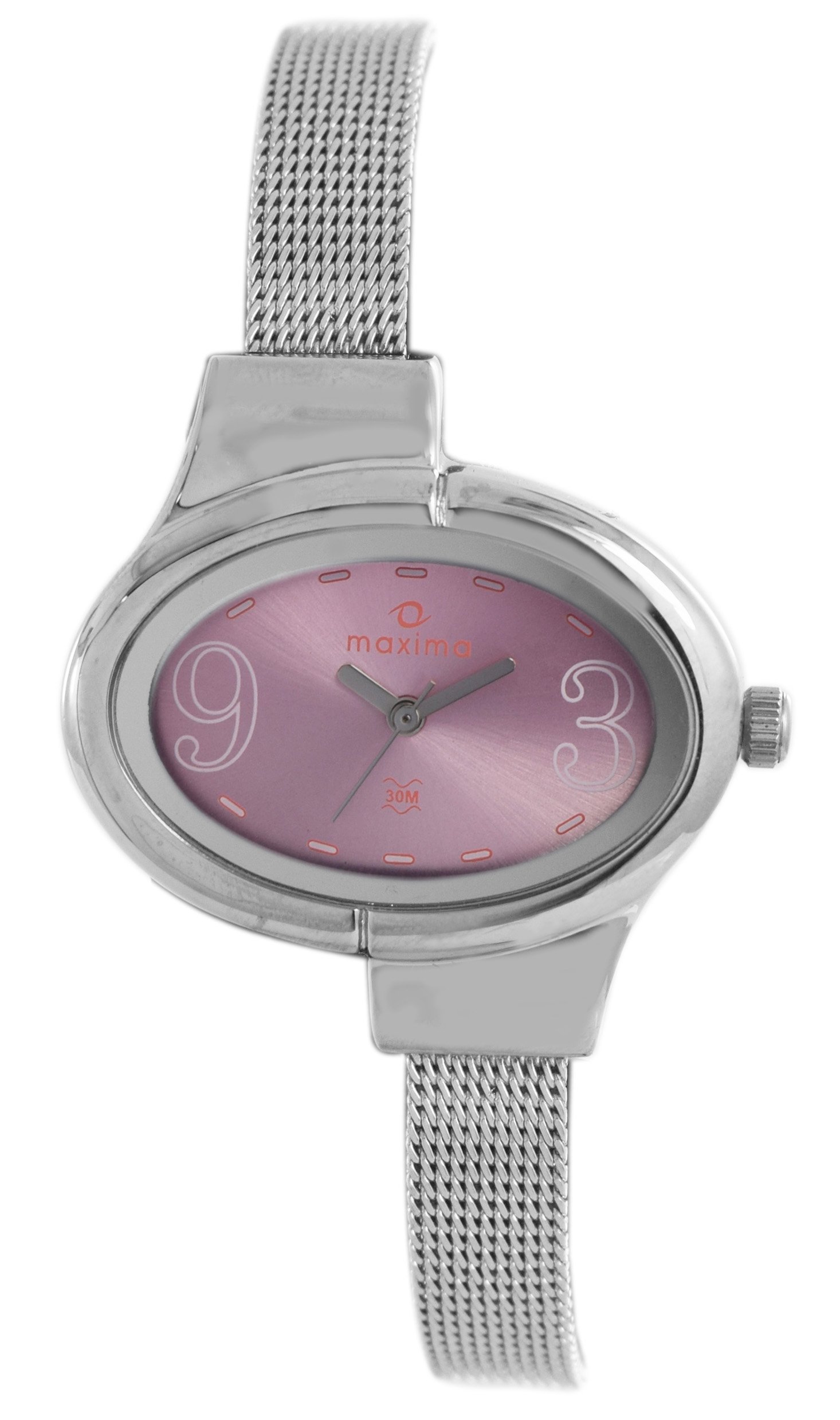 Maxima Stainless Steel Attivo Analog Pink Dial Women Watch - 25219Cmli, Silver Band (B00JA6I4I0) Amazon Price History, Amazon Price Tracker
