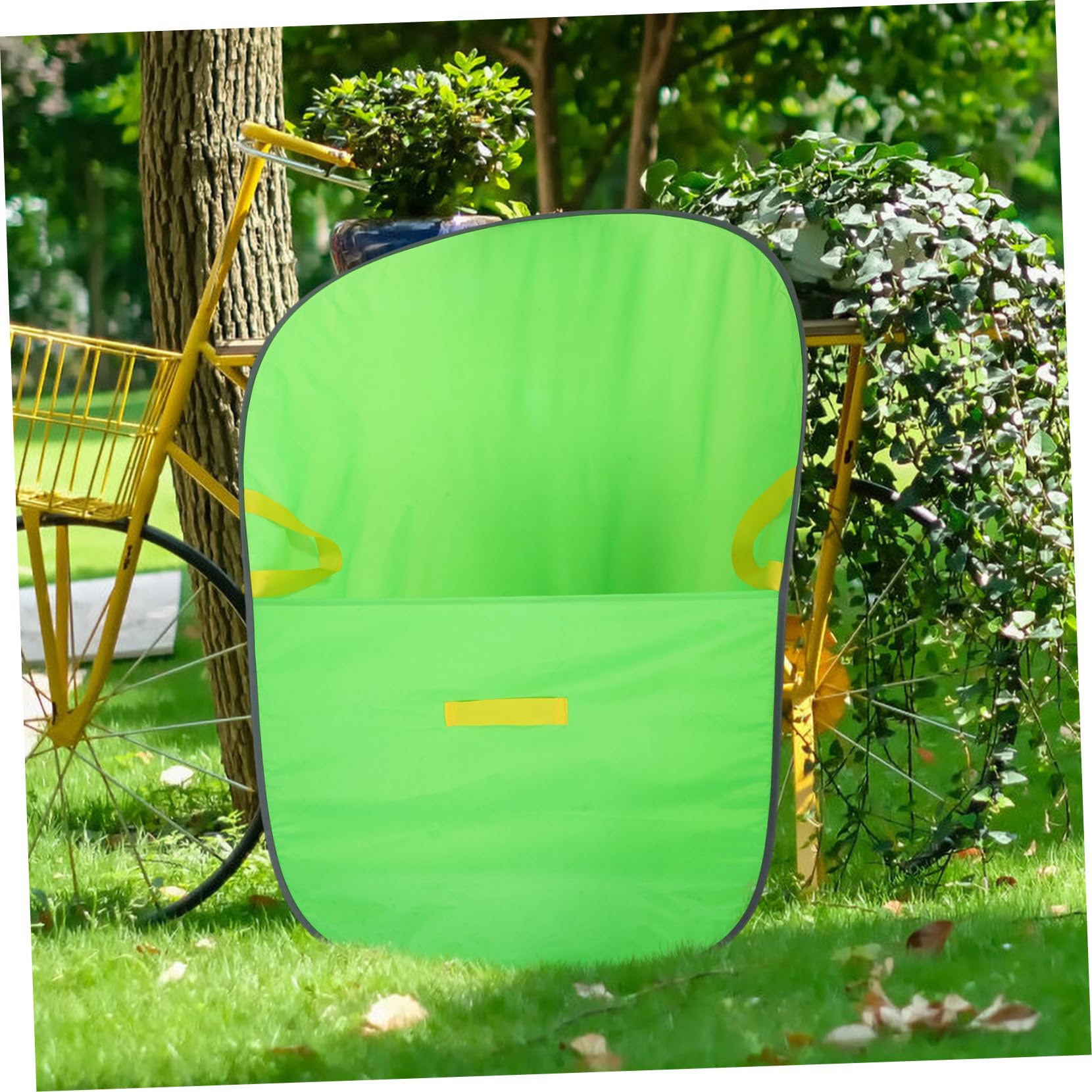 Faltbarer Laubsammelbeutel Gartengerät mit Großem Fassungsvermögen Aufklappbarer Laubsack aus Robustem Material für Garten Wiederverwendbarer Laubfangsack mit Griff