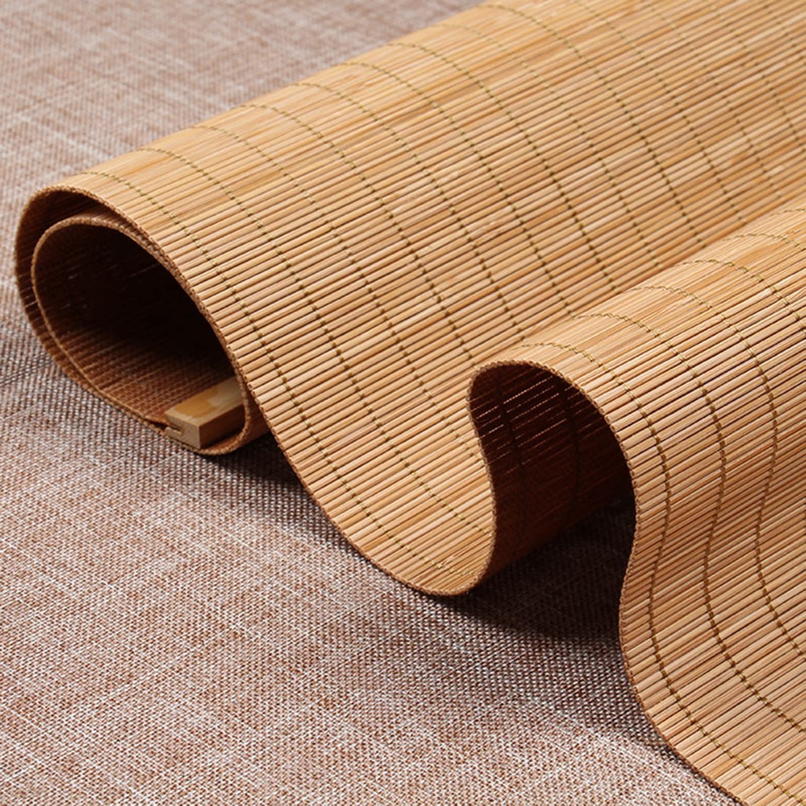 DOGOU Japanese-style Tea Mat - Original Bamboo Sticks Table Runner for Coffee Table Shoe Cabinet, Heat Resistant Placemats, Size Custom (Size : 30x120cm/11.8x47.2in)