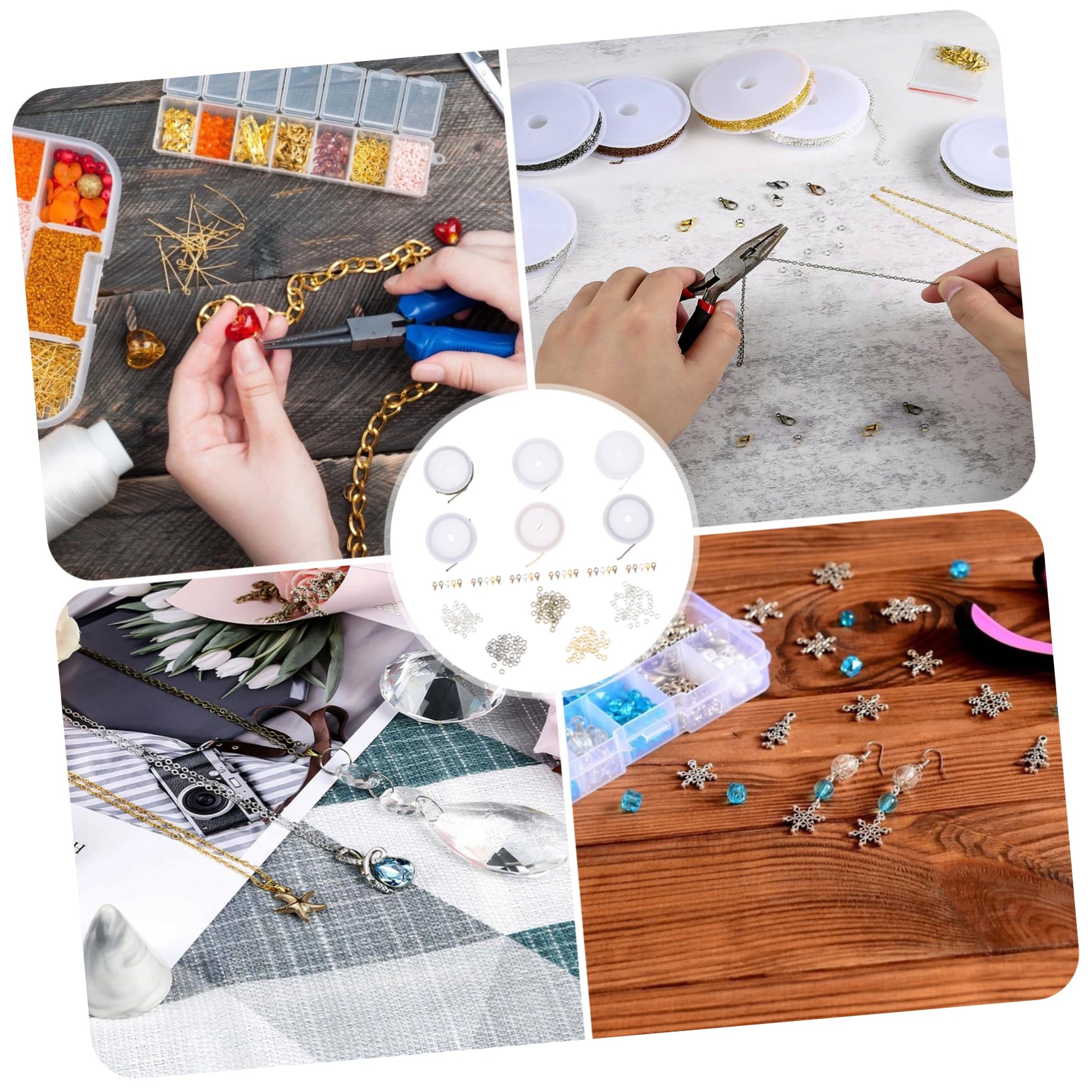 LALAFINA 2sätze Lobster Clasps Und Open Jump Für Schmuckherstellung Teiliges Zubehör Für Armbänder Und Halsketten Leicht Gefertigt Für Handgemachte Schmuckprojekte