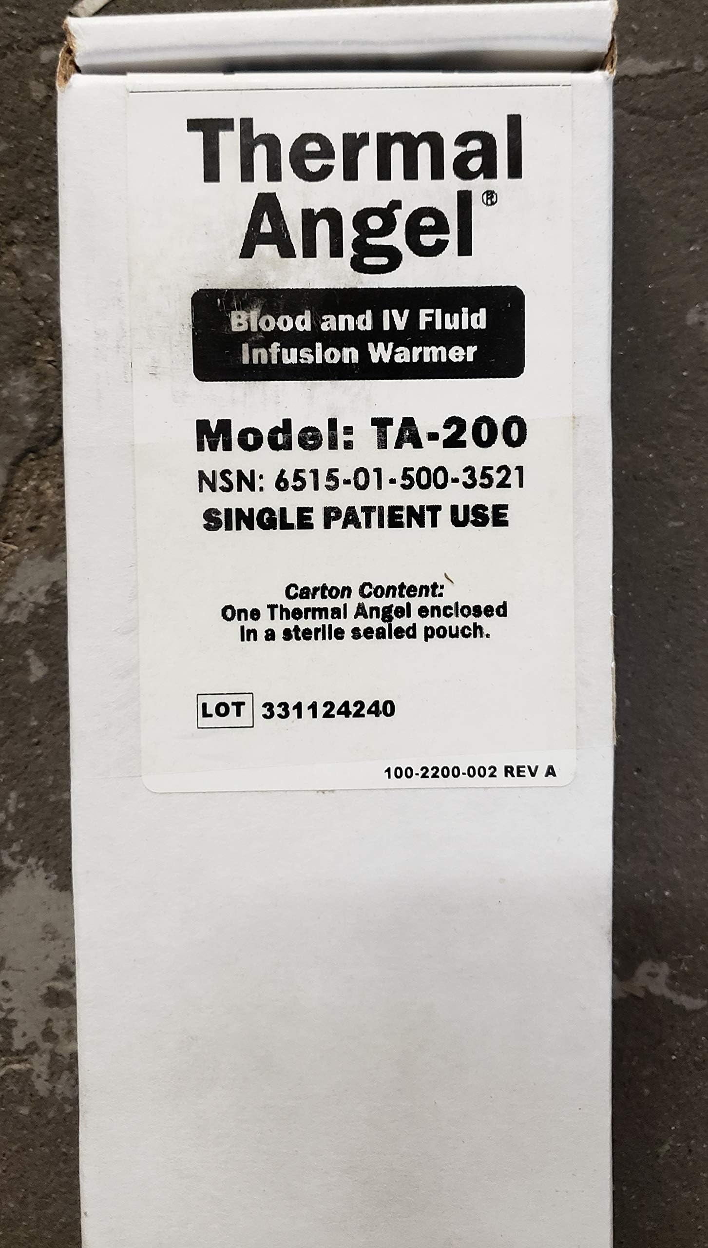 Thermal Angel Blood and IV Fluid Infusion Warmer TA-200