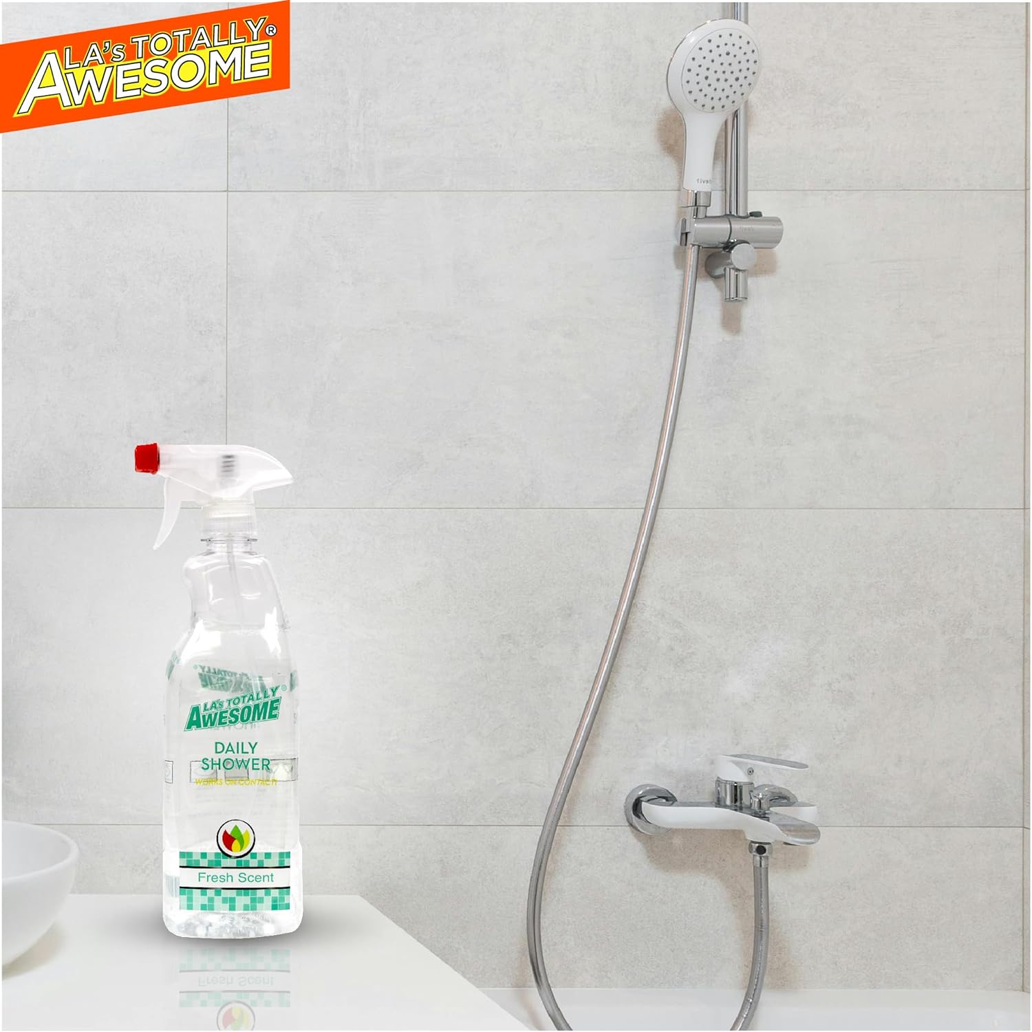 La's Totally Awesome All Purpose Cleaner, 64 oz, Mega Cleaner + Shower Cleaner Plant-Derived Spray 32oz (Pack of 3)