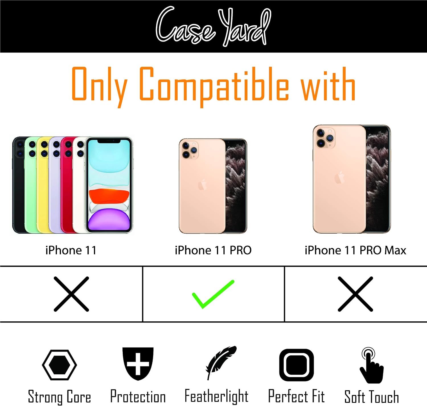 🔥 iPhone 11 Pro Case by Case Yard Fit for iPhone 11 Pro 5.8-Inch [ 2019 Release ] Shock-Absorption iPhone 11 Pro Phone Cover Cherry Wood iPhone 11 Pro Cases Tribal Mountains