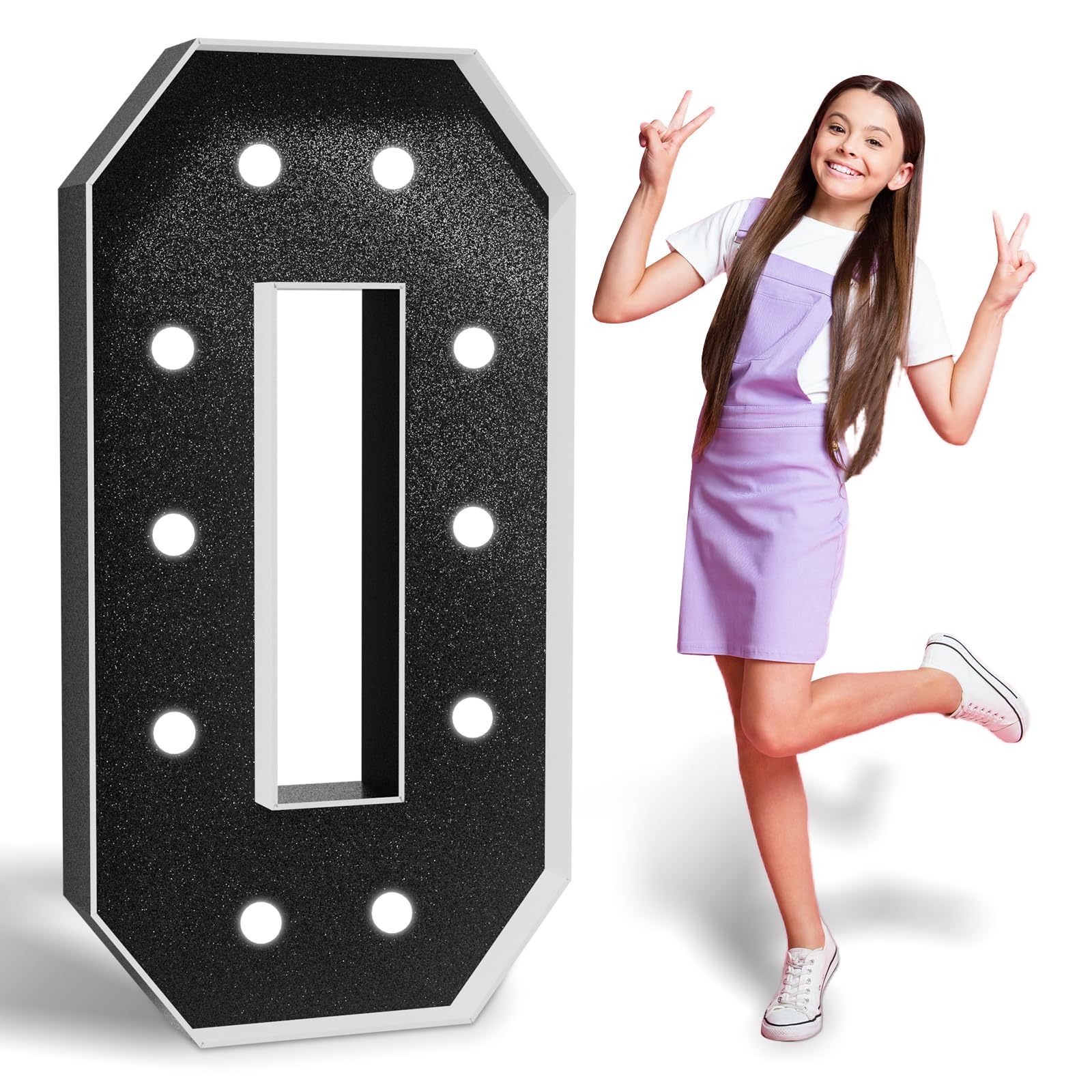 Amazon.com: Marquee Numbers Black Party Decoration: 4FT