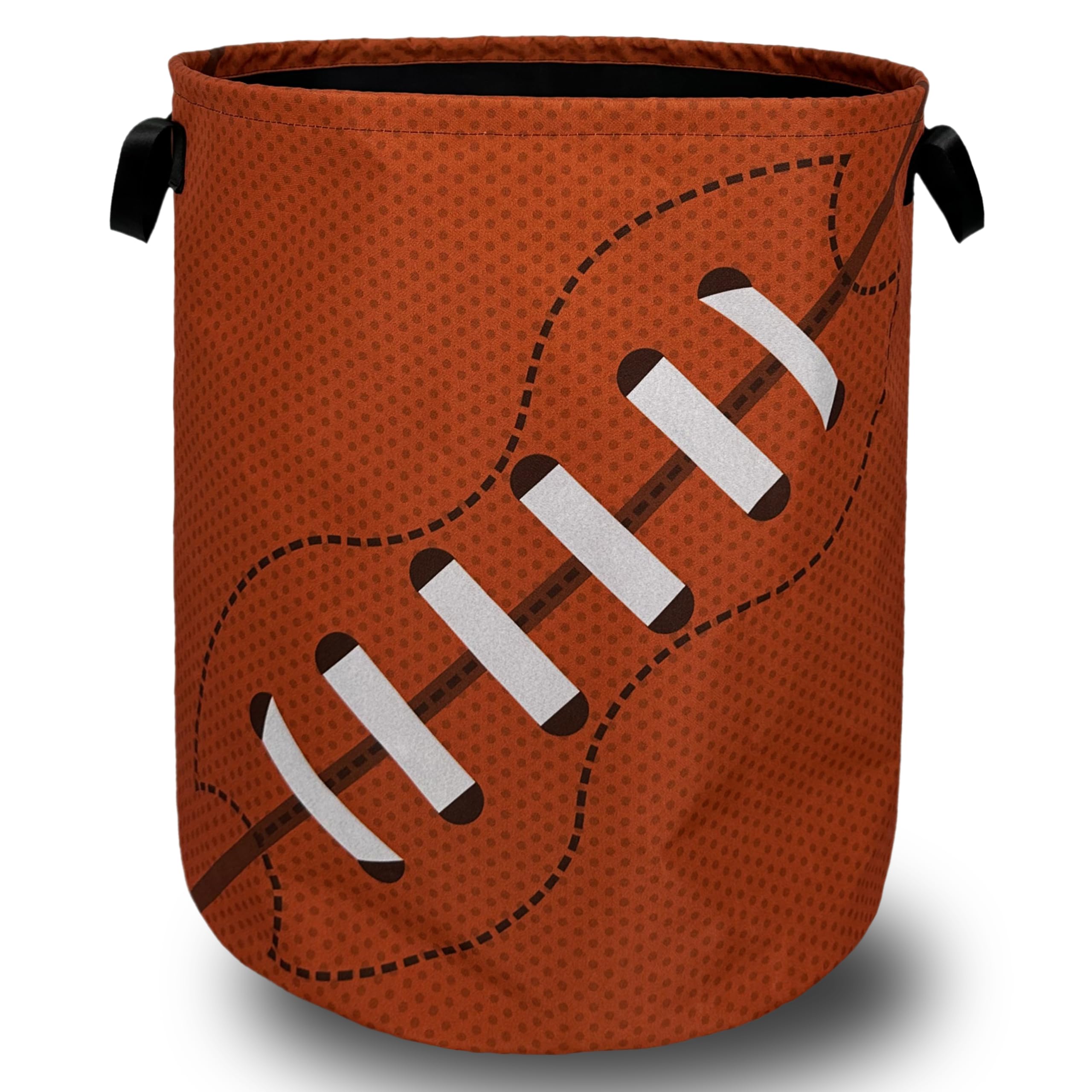 Football Laundry Basket Foldable With Handles American Ball Tote Bag Oxford Cloth Funny Laundry Hamper Clothes Storage Bucket Toy Organizer For