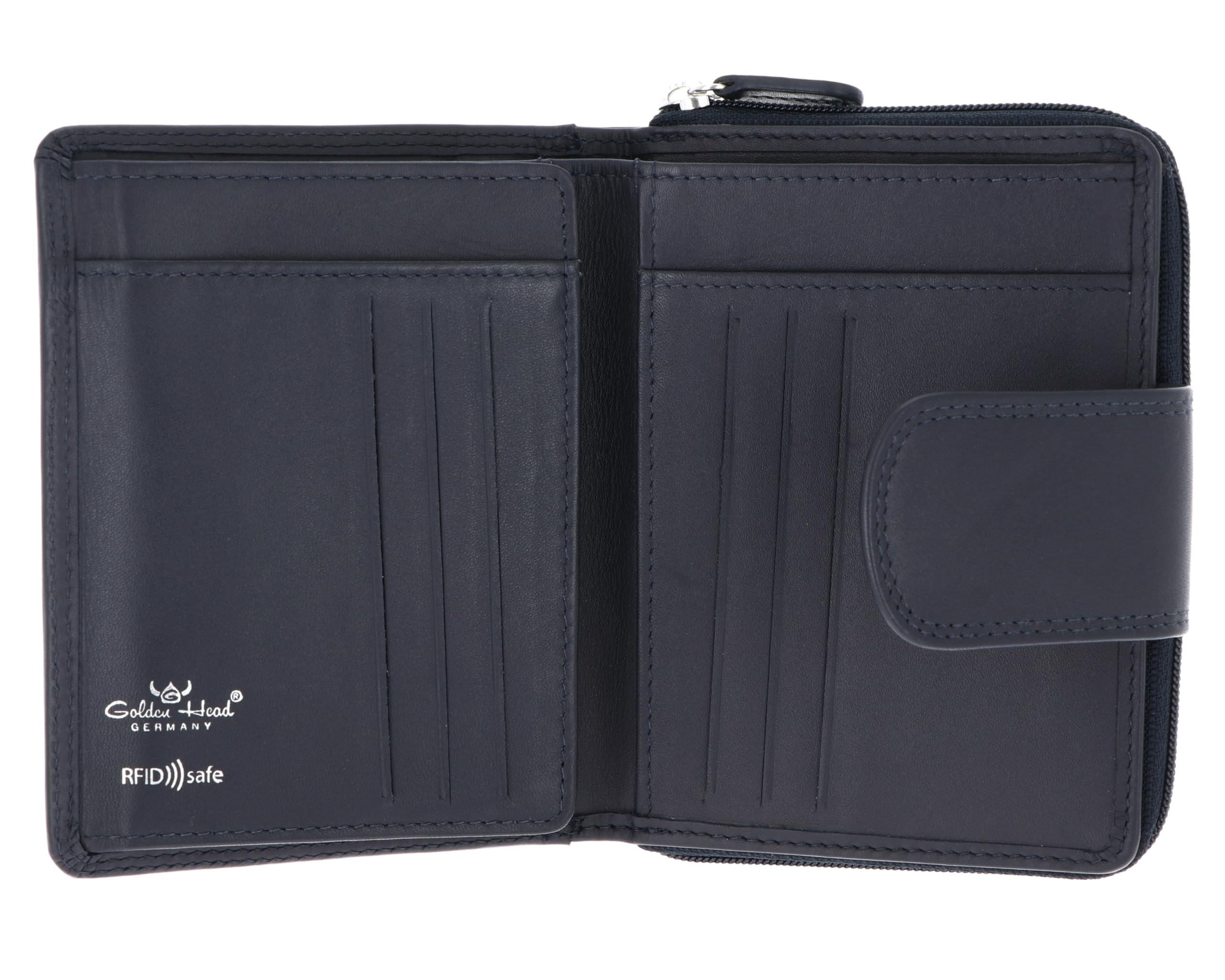 Golden Head Ochrona RFID Polo, Marineblau, Taglia Unica, Klasyczny i elegancki