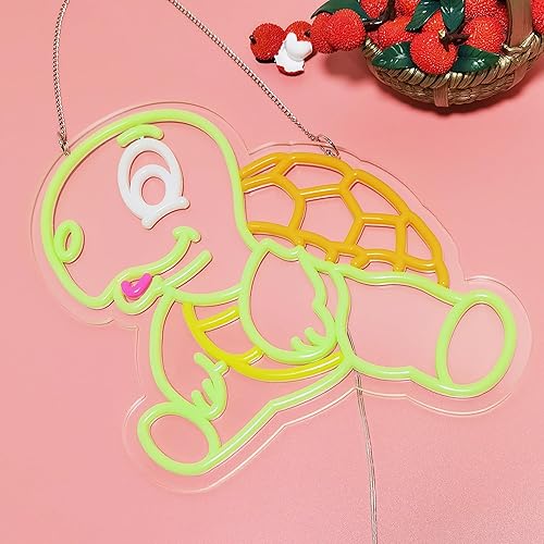 Miniatura 4 de Letrero de neón con diseño de tortuga marina para negocios, cerveza, bar, club, dormitorio, ventana, hotel, pub, cafetería, boda, cumpleaños,