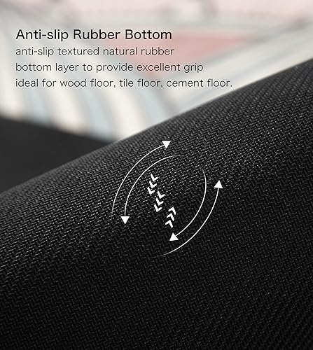 Miniatura 4 de Knsbk - Esterilla de yoga redonda grande de 0.181 x 0.138 in para ejercicio, extra gruesa, ultra cómoda, antideslizante, alfombrilla de meditación