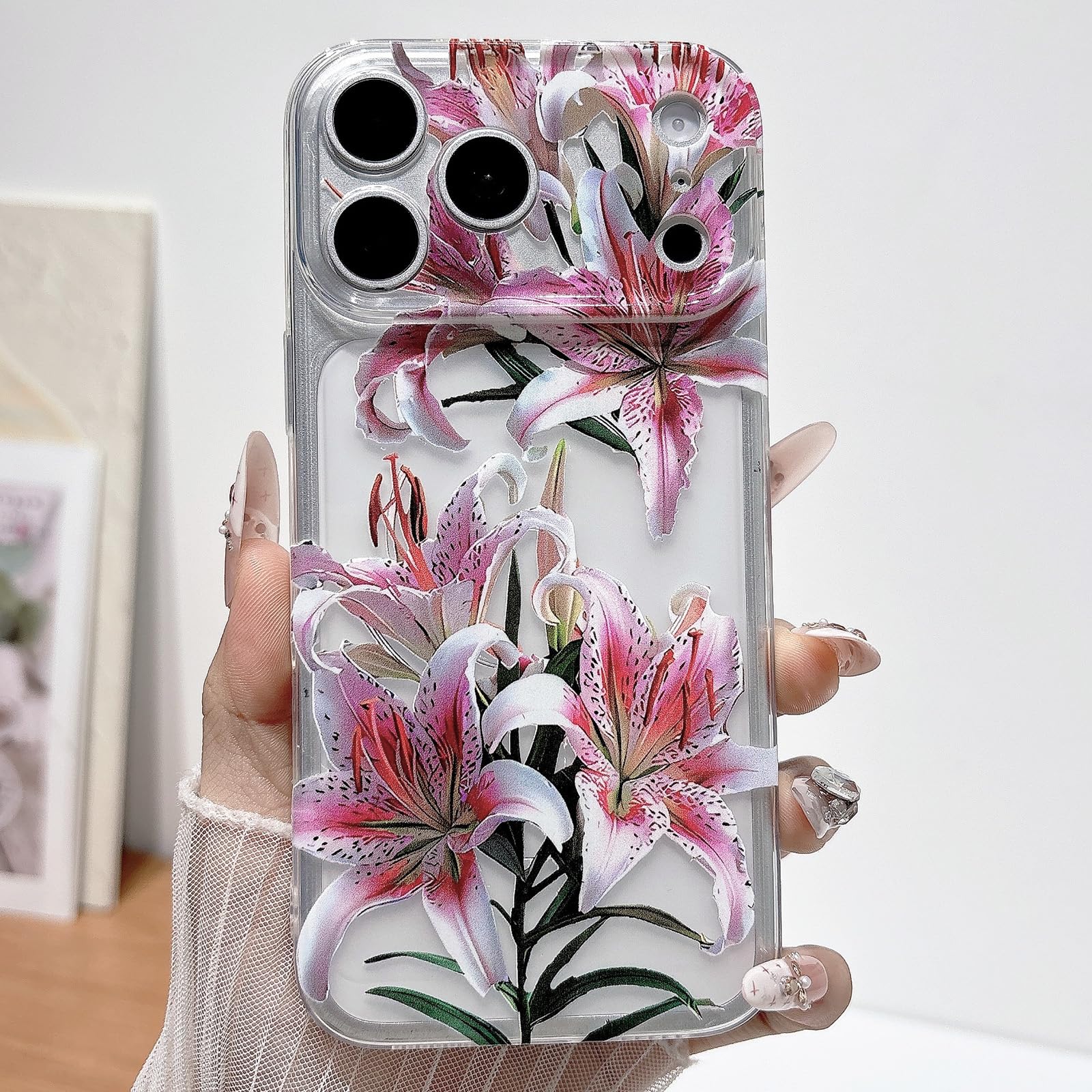 Coque iPhone 17 Pro antichoc protégeant des chutes avec élégance fleur de lys - 8