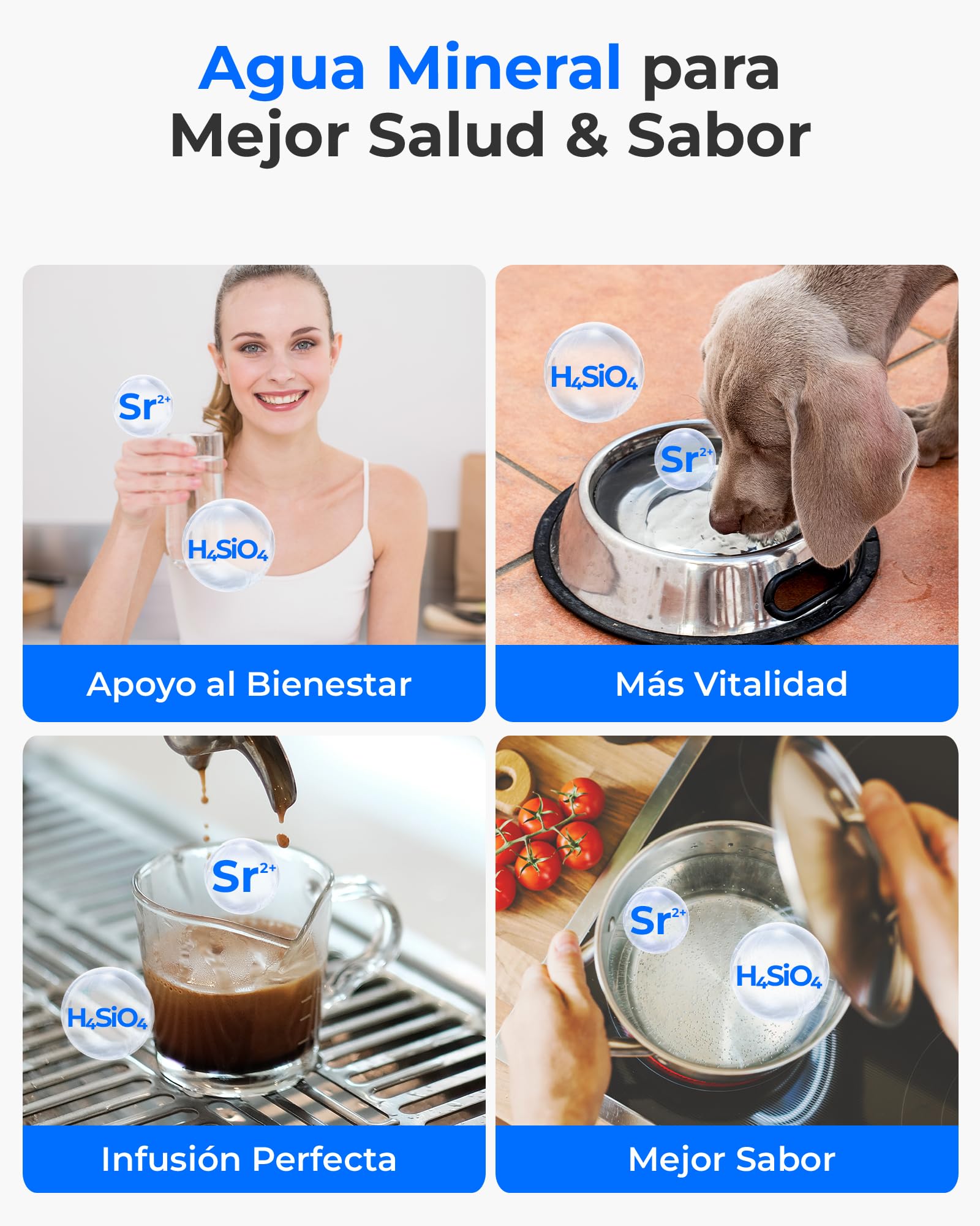 [𝐌𝐢𝐧𝐞𝐫𝐚𝐥𝐢𝐳𝐚𝐝𝐚] Waterdrop WD-A2G Ósmosis Inversa de Sobremesa, RO Caliente y Fría, Tanque Portátil, Dispensador Sin Botella, 6 Temperaturas, 3:1 Pura/Drenaje