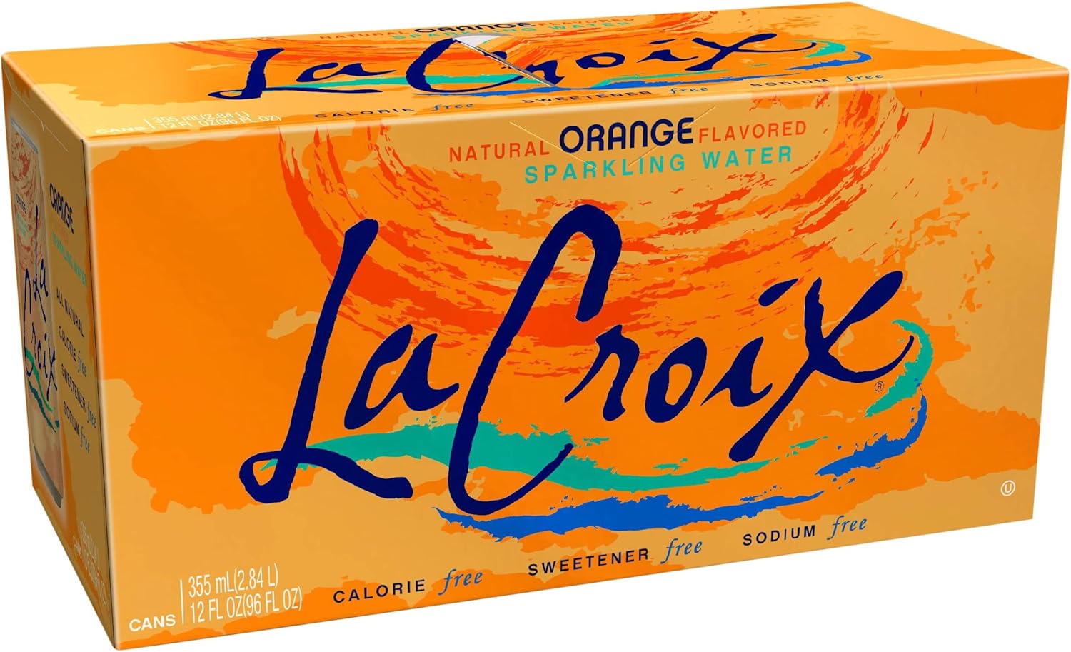 La Croix Sparkling Water Natural Orange Flavor, 12 pack, 12 oz cans