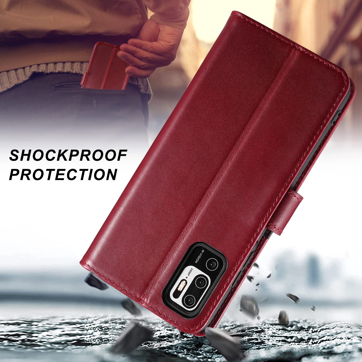 ELISORLI Compatible con Xiaomi Redmi Note 10 5G funda resistente