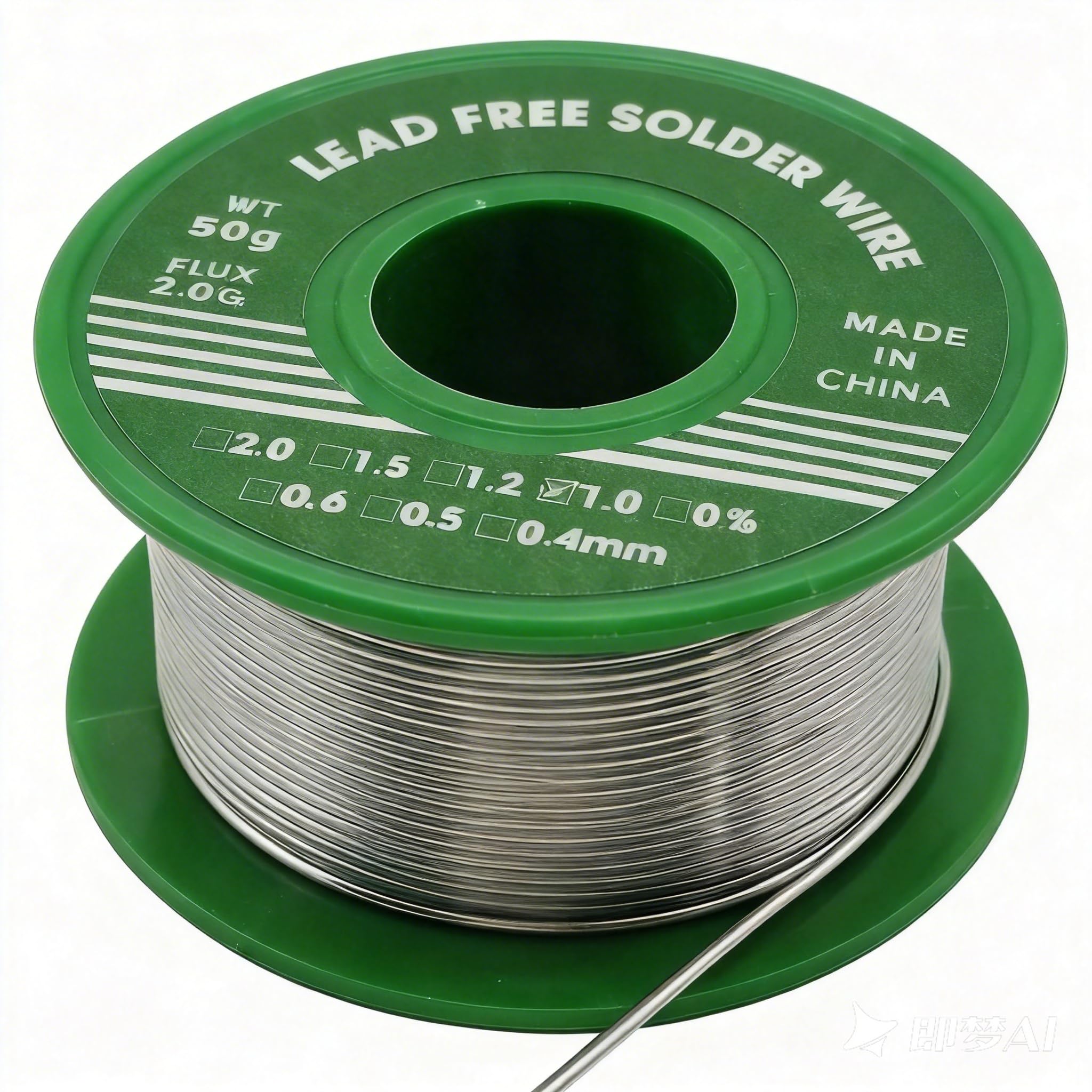 Alambre de Soldadura sin Plomo 1mm 50g Sn99.3% Cu0.7%, Estaño para Soldar con Núcleo de Colofonia 2% Flux, Hilo Estaño Soldadura para Electrónica PCB, Reparación de Cables y Proyectos DIY