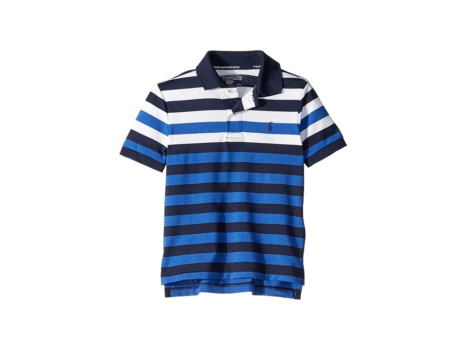 

Polo Ralph Lauren Kids Striped Performance Lisle Polo (Little Kids/Big Kids) (French Navy Multi) Boy's Clothing